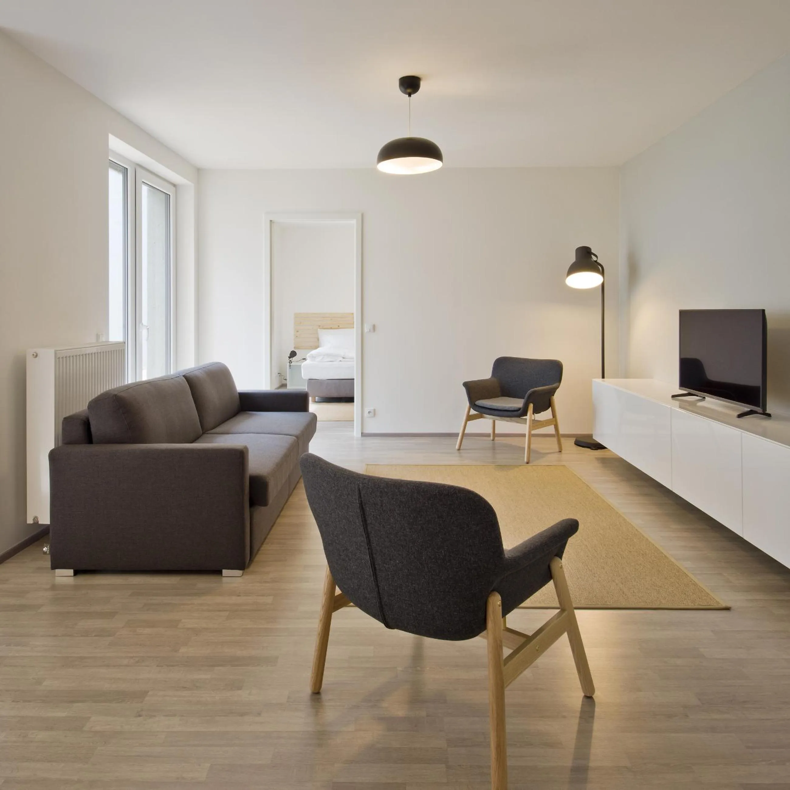 Living room in Lakepark Residence
