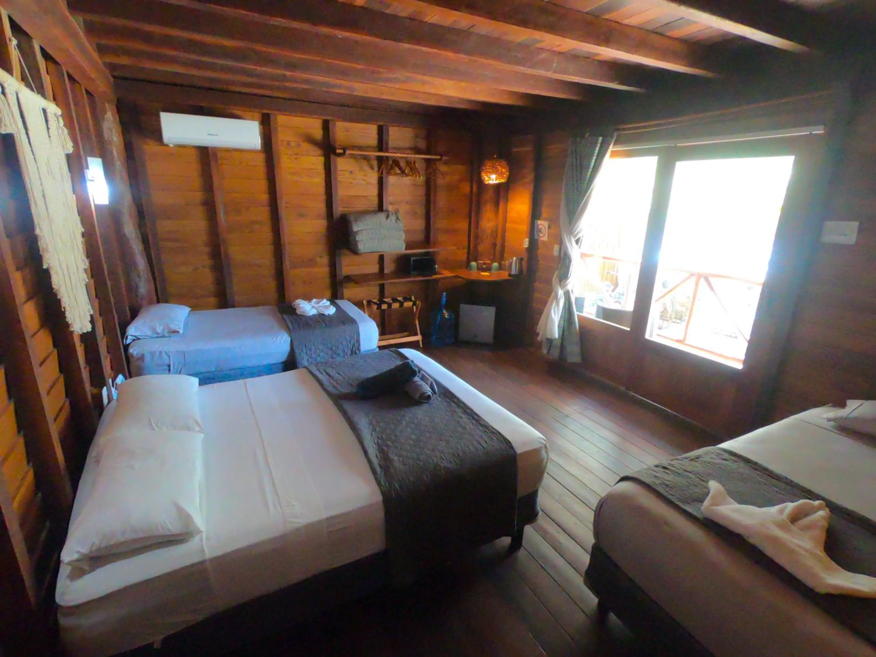 Bed in Palmeras de Mahahual Cabañas