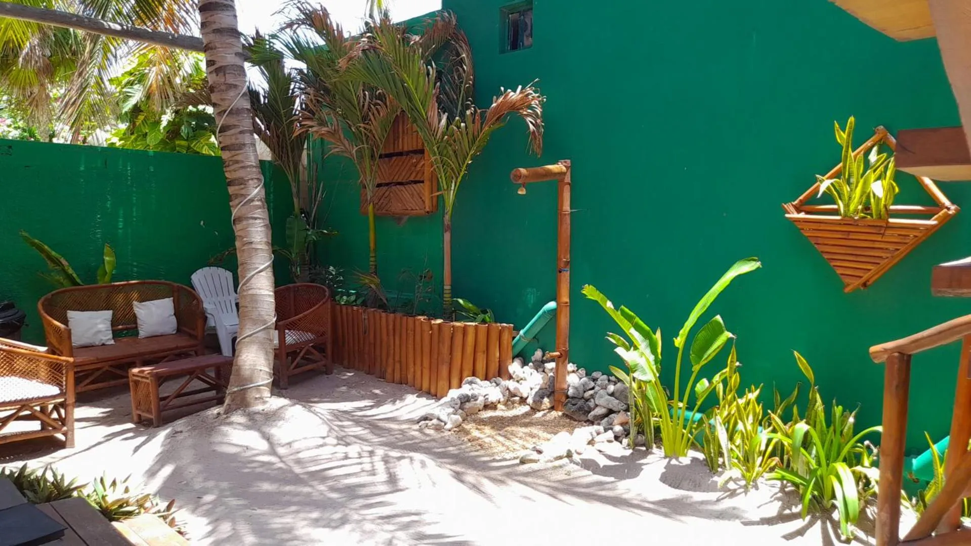 Patio in Palmeras de Mahahual Cabañas