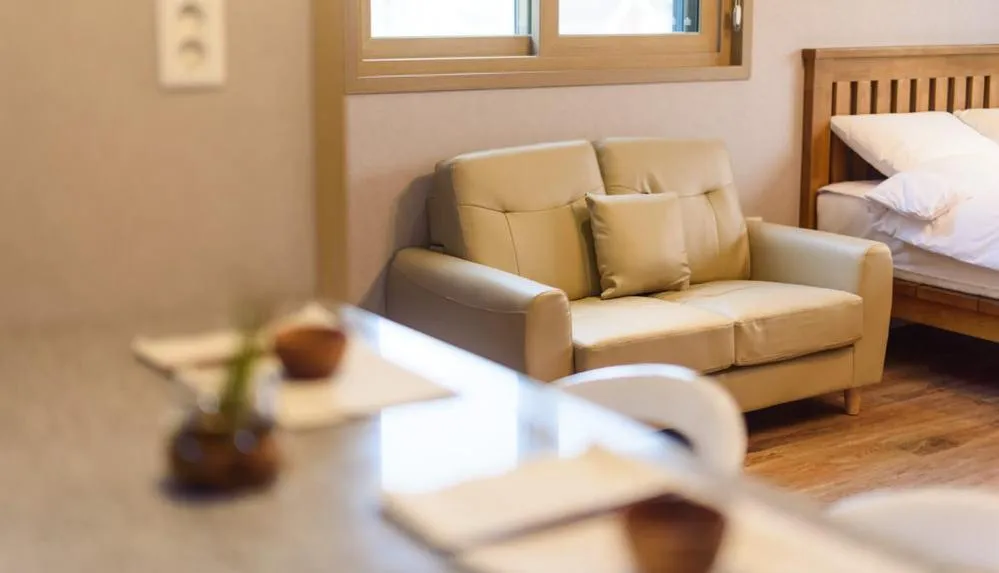 Bed in Gyeongpoen Pension