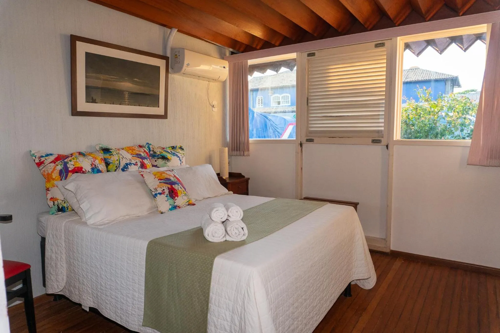 Bed in Pousada Marilia