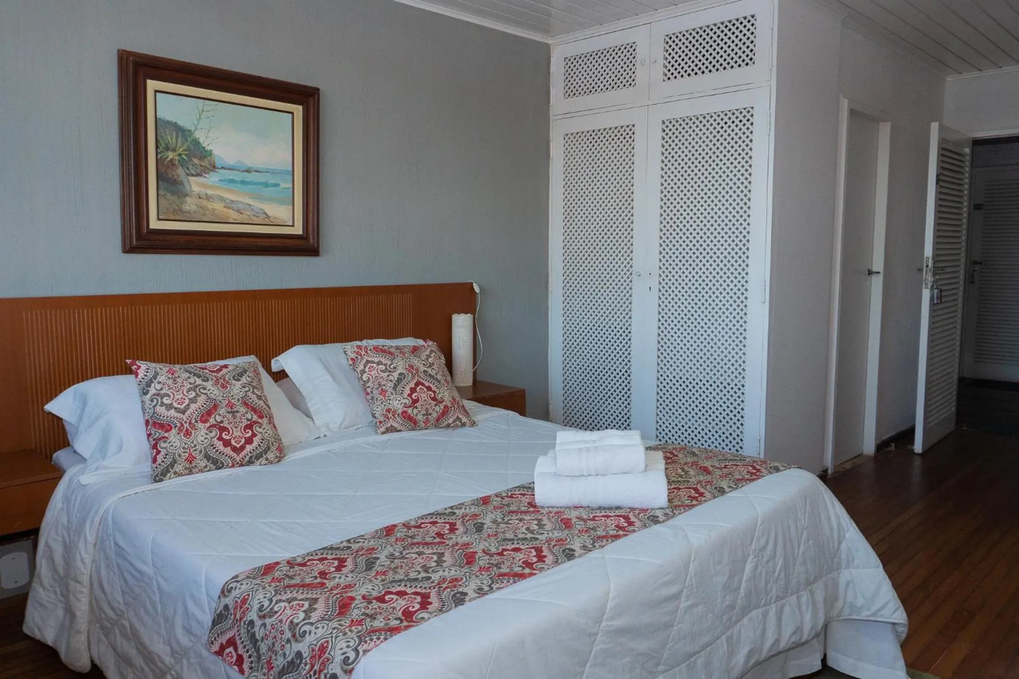 Bed in Pousada Marilia