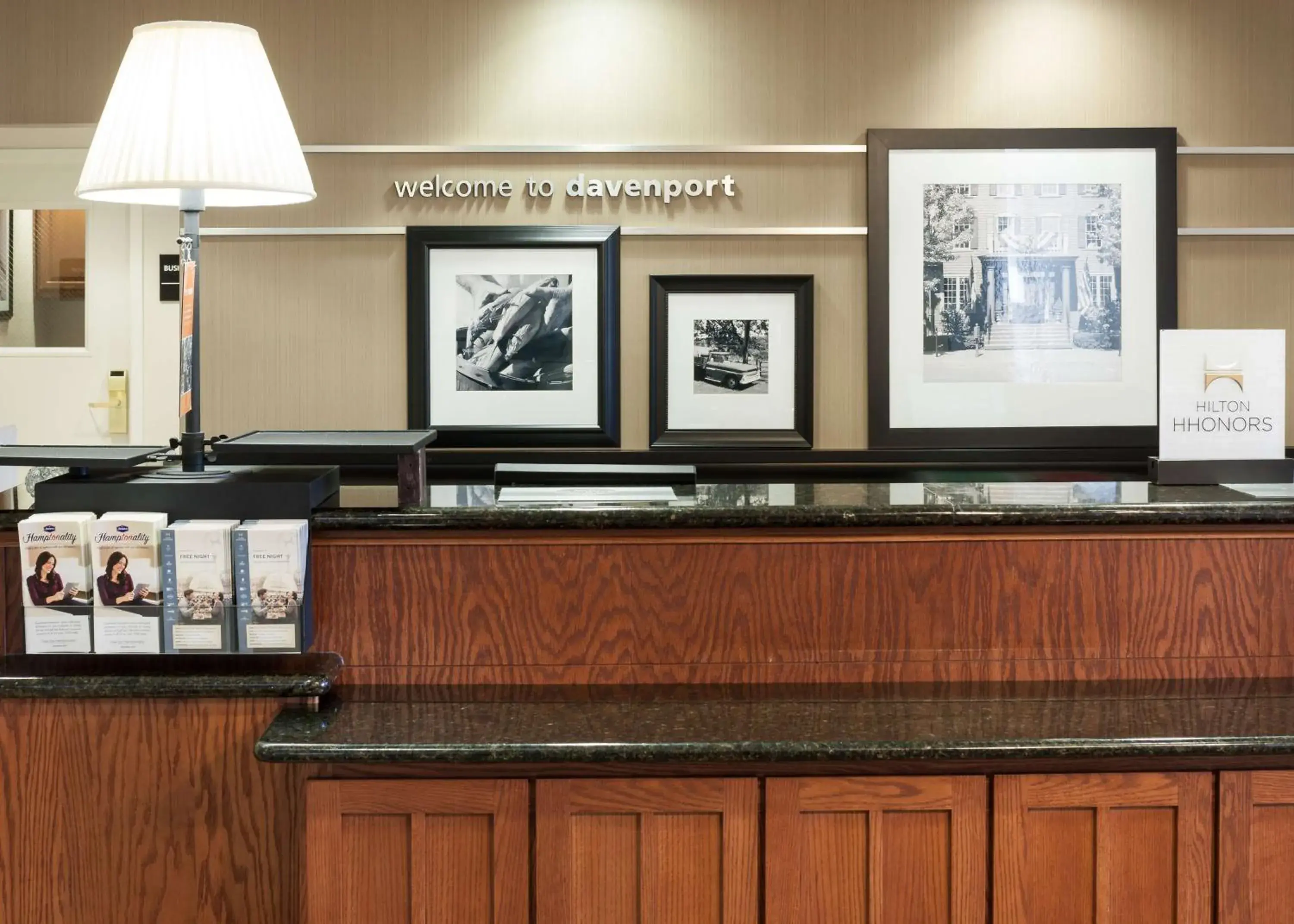Lobby or reception in Hampton Inn & Suites Davenport Lobby or reception in Hampton Inn & Suites Davenport