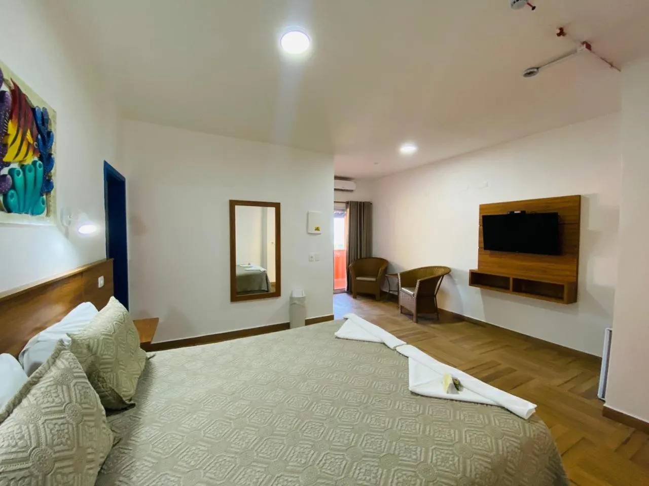 Bed in Kaliman Pousada