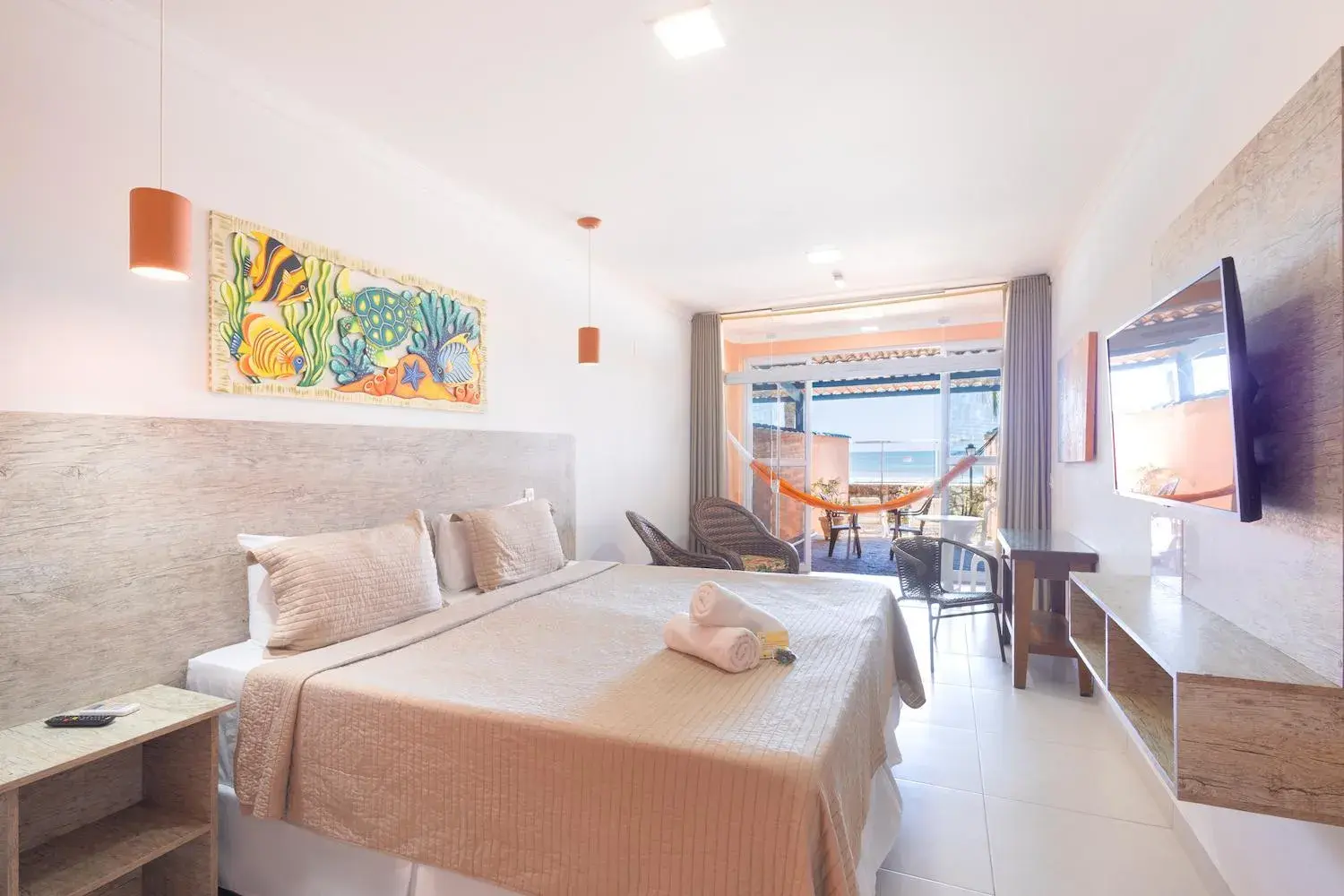 Bed in Kaliman Pousada Bed in Kaliman Pousada