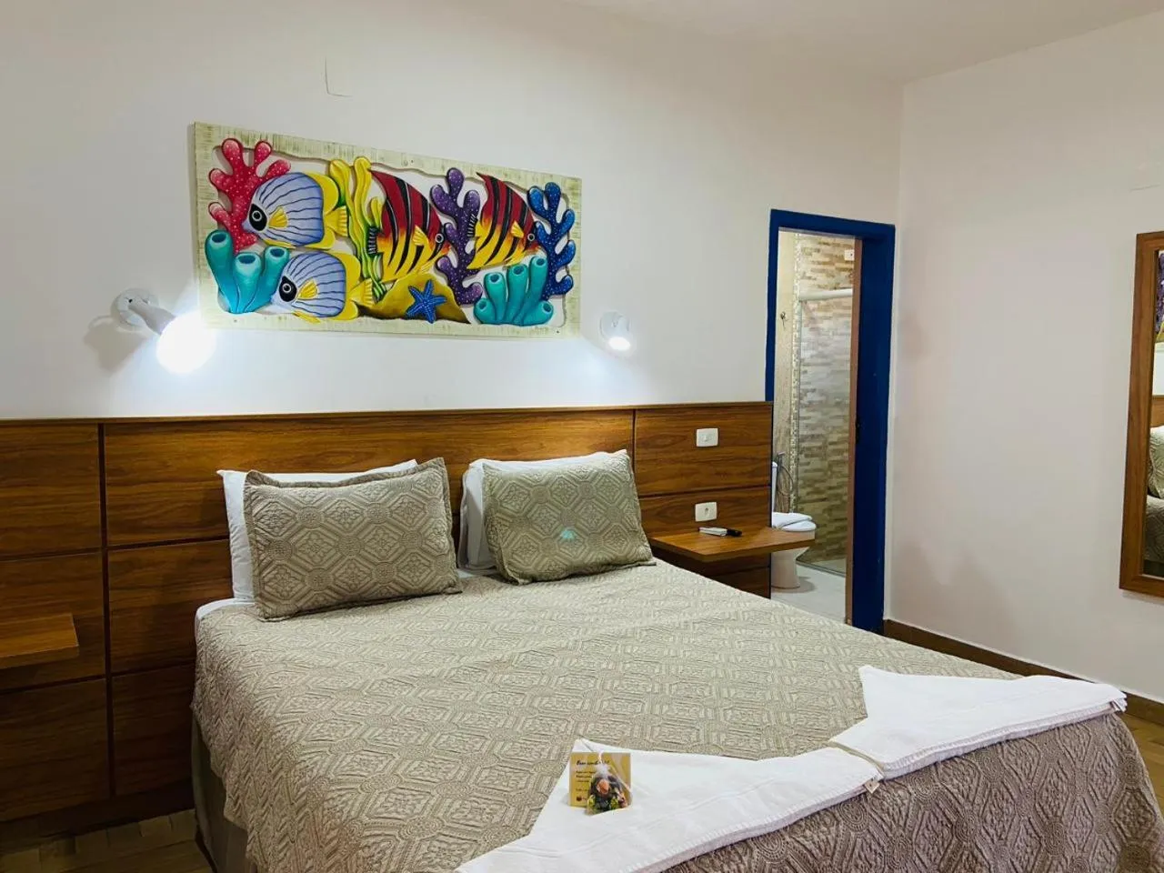 Bed in Kaliman Pousada