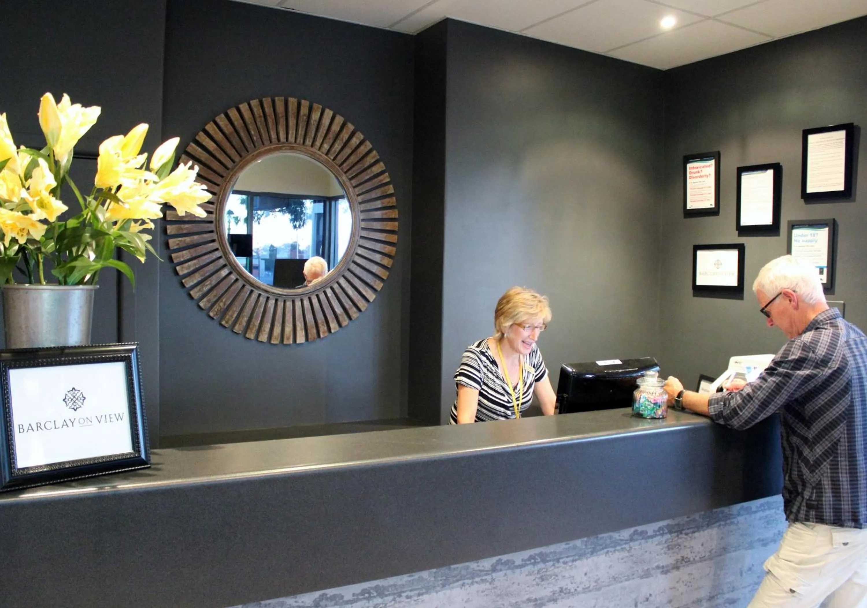 Lobby or reception in Barclay On View