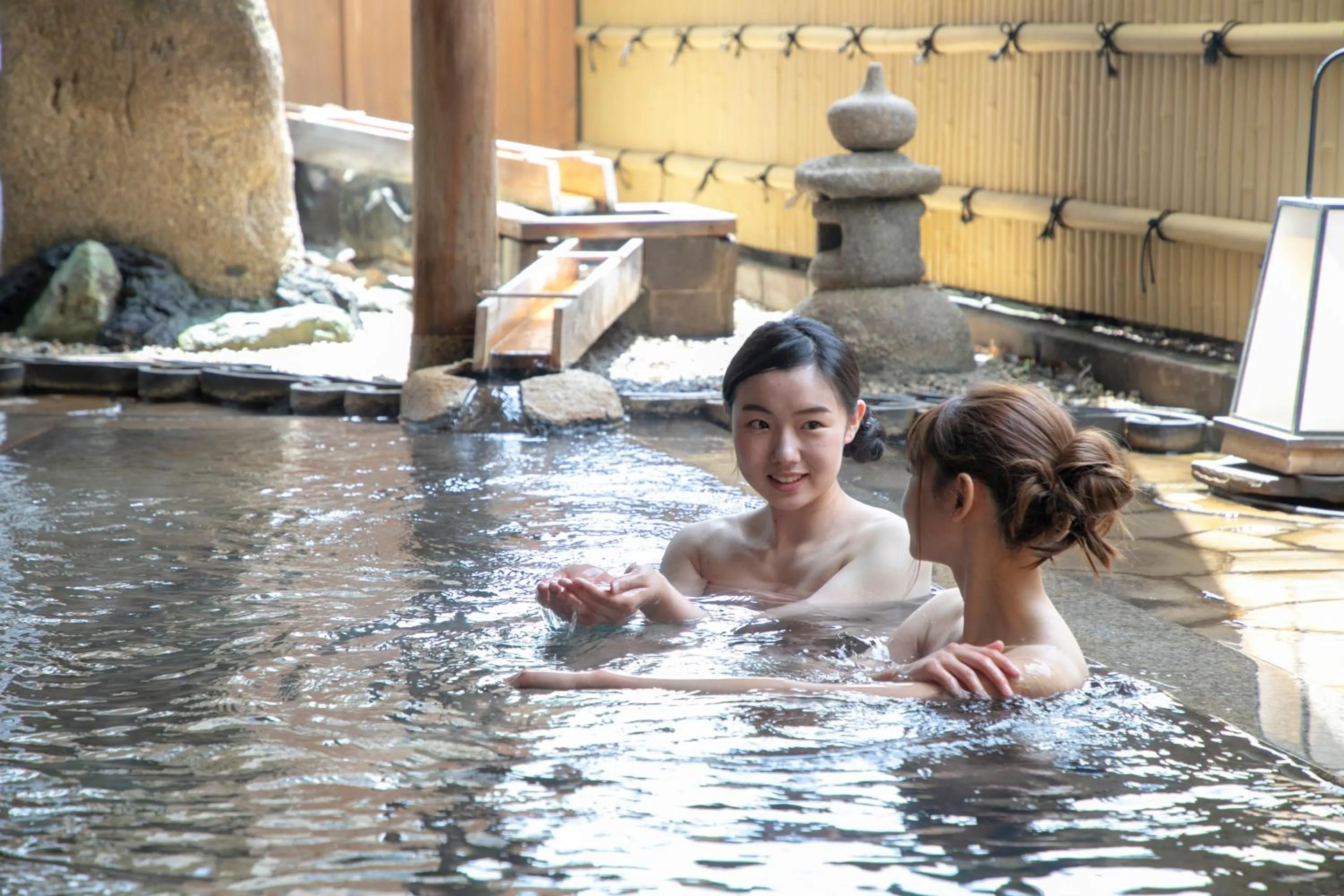 Hot Spring Bath in Yuyado Ichibanchi