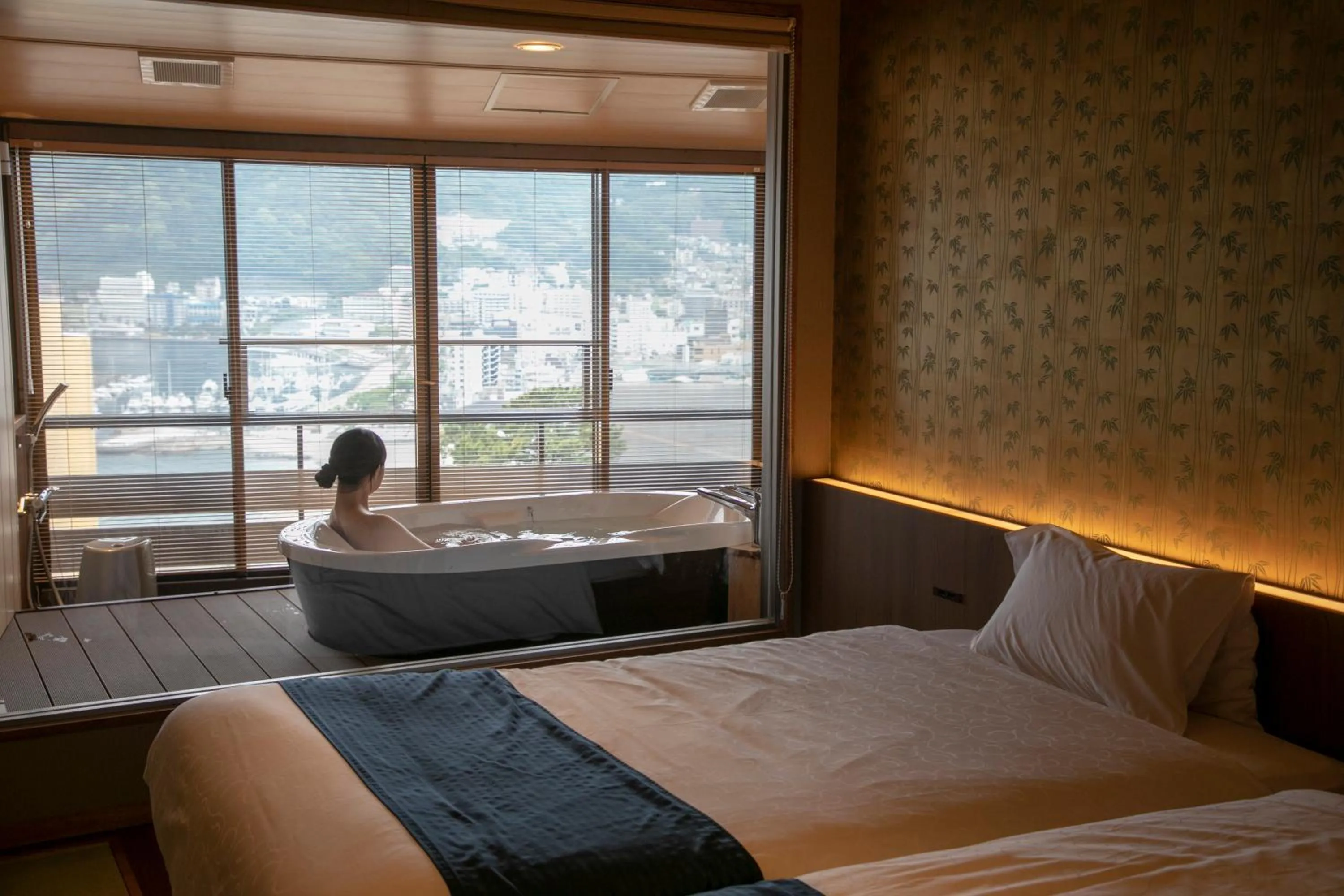 People, Bed in Yuyado Ichibanchi