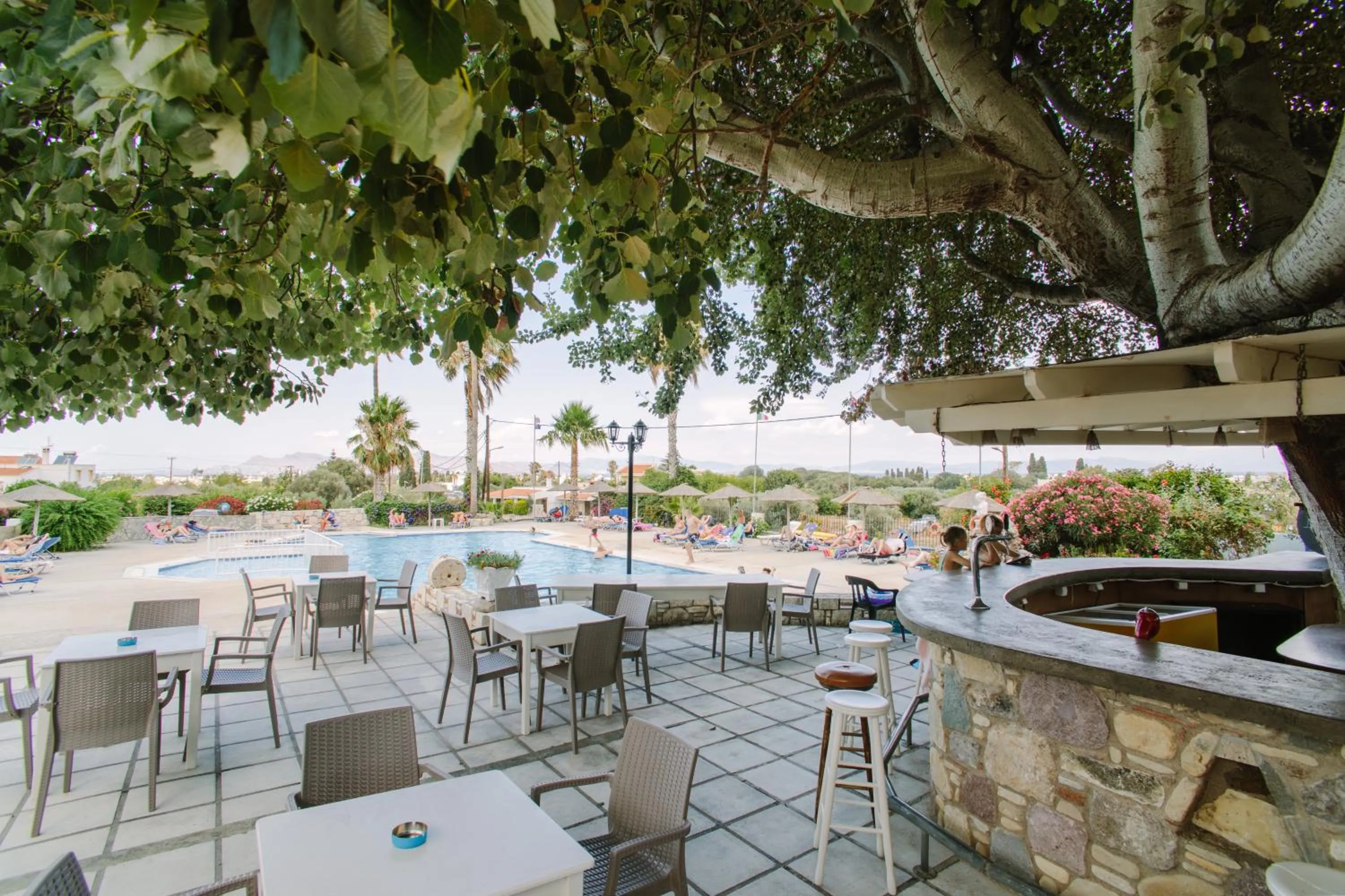 Lounge or bar in Ampavris Family Apartments