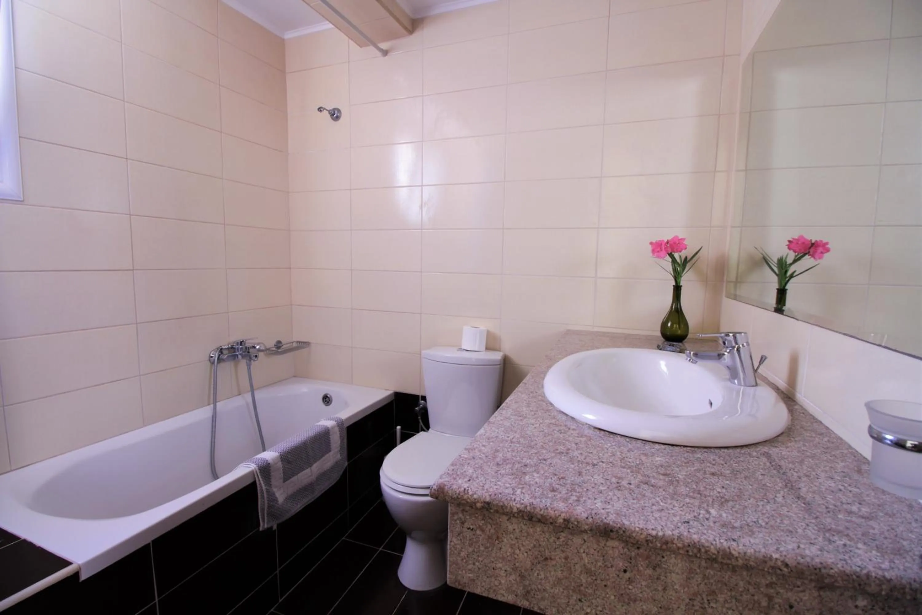 Shower in Ampavris Family Apartments