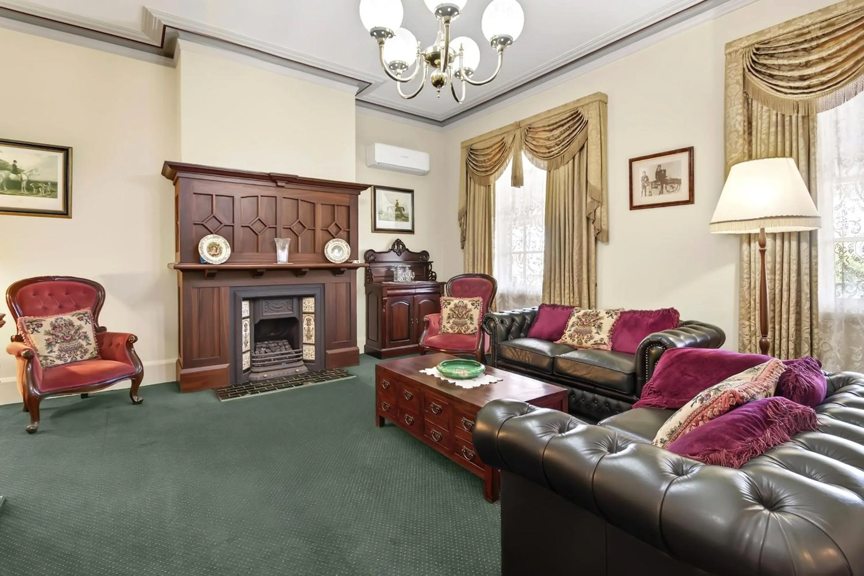 Living room in The Clifton Motel