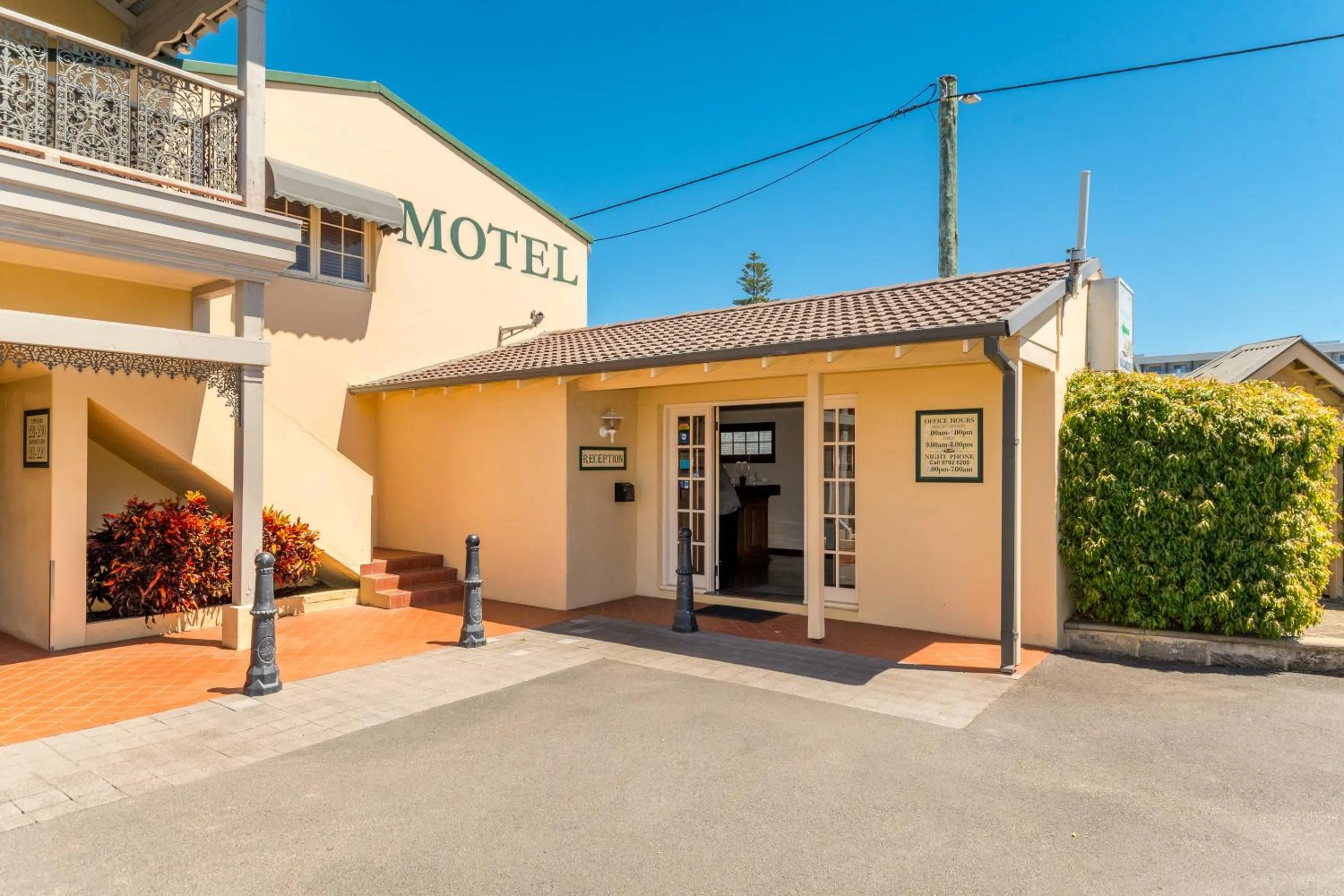 Property building in The Clifton Motel