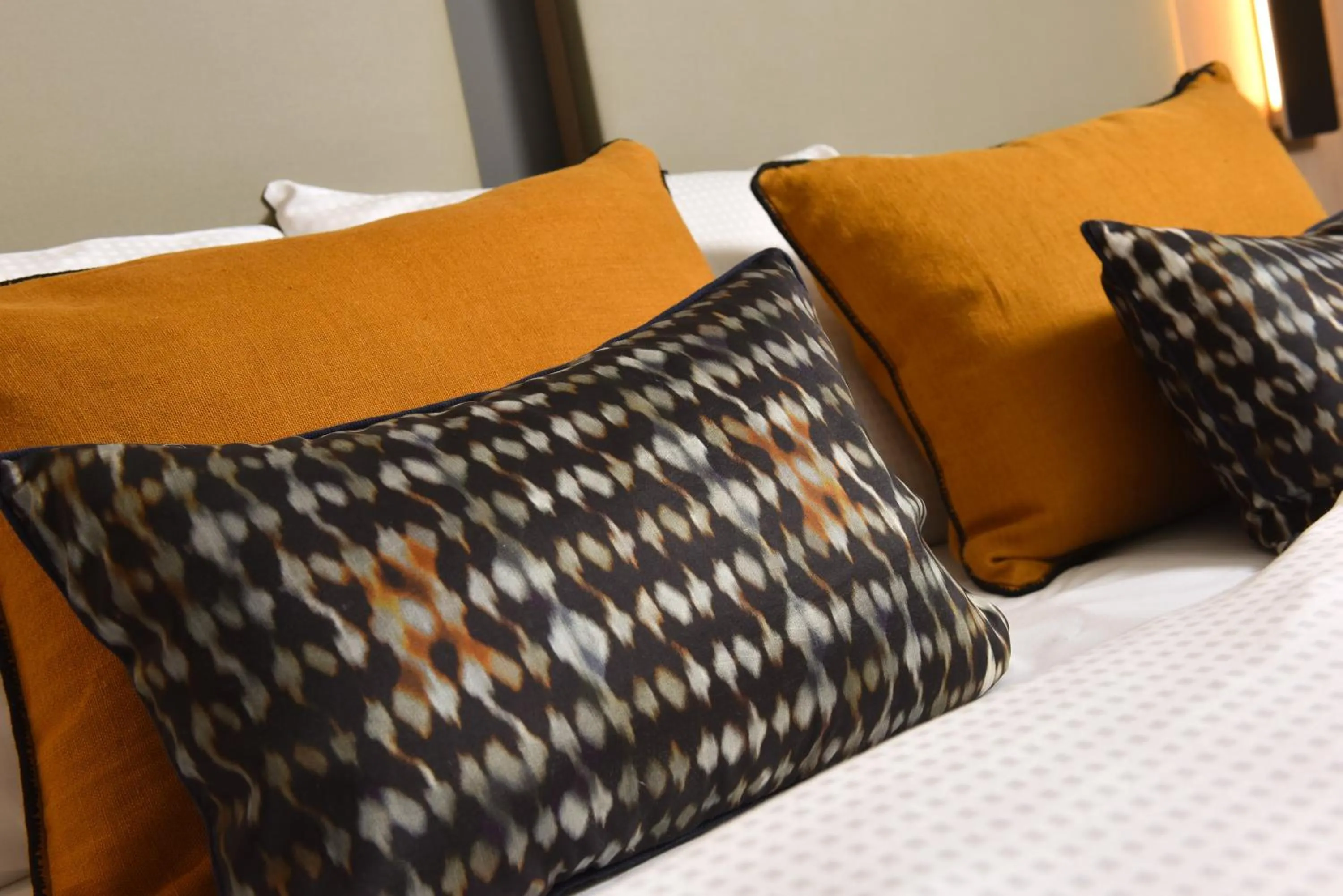 Decorative detail, Bed in Martin's Louvain-la-Neuve