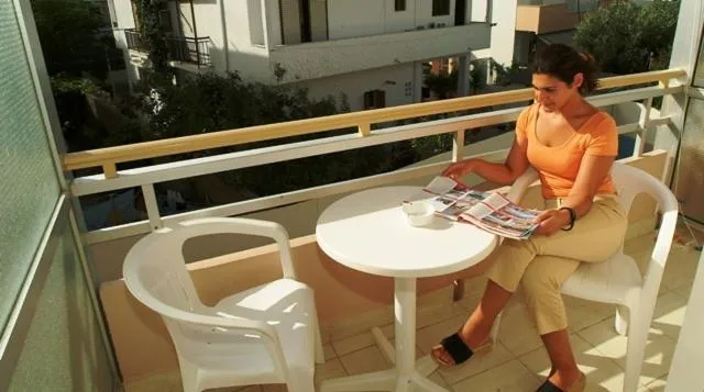 Balcony/Terrace in Theonia Hotel
