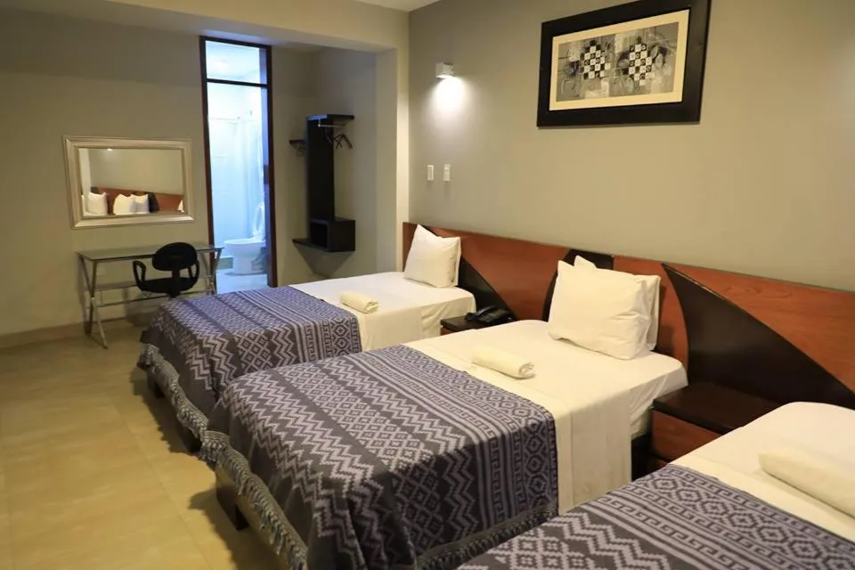 Bed in Hotel Vicente de la Vega