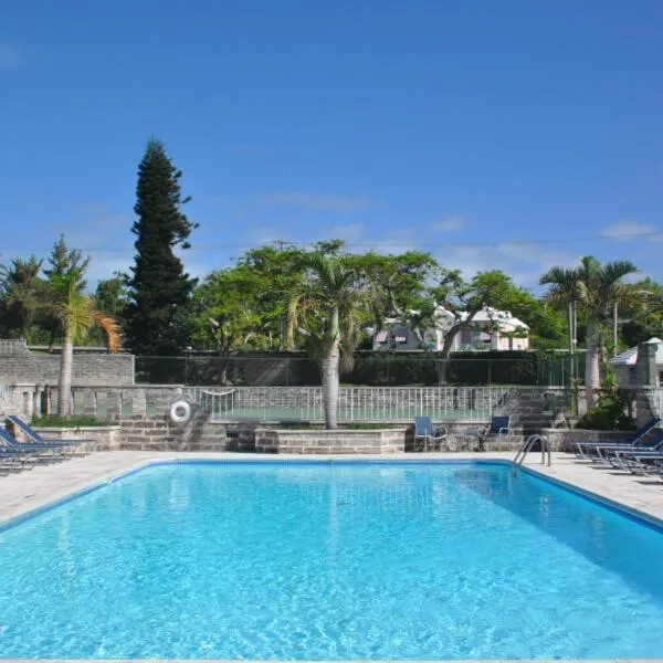 Pool view in Willowbank Resort
