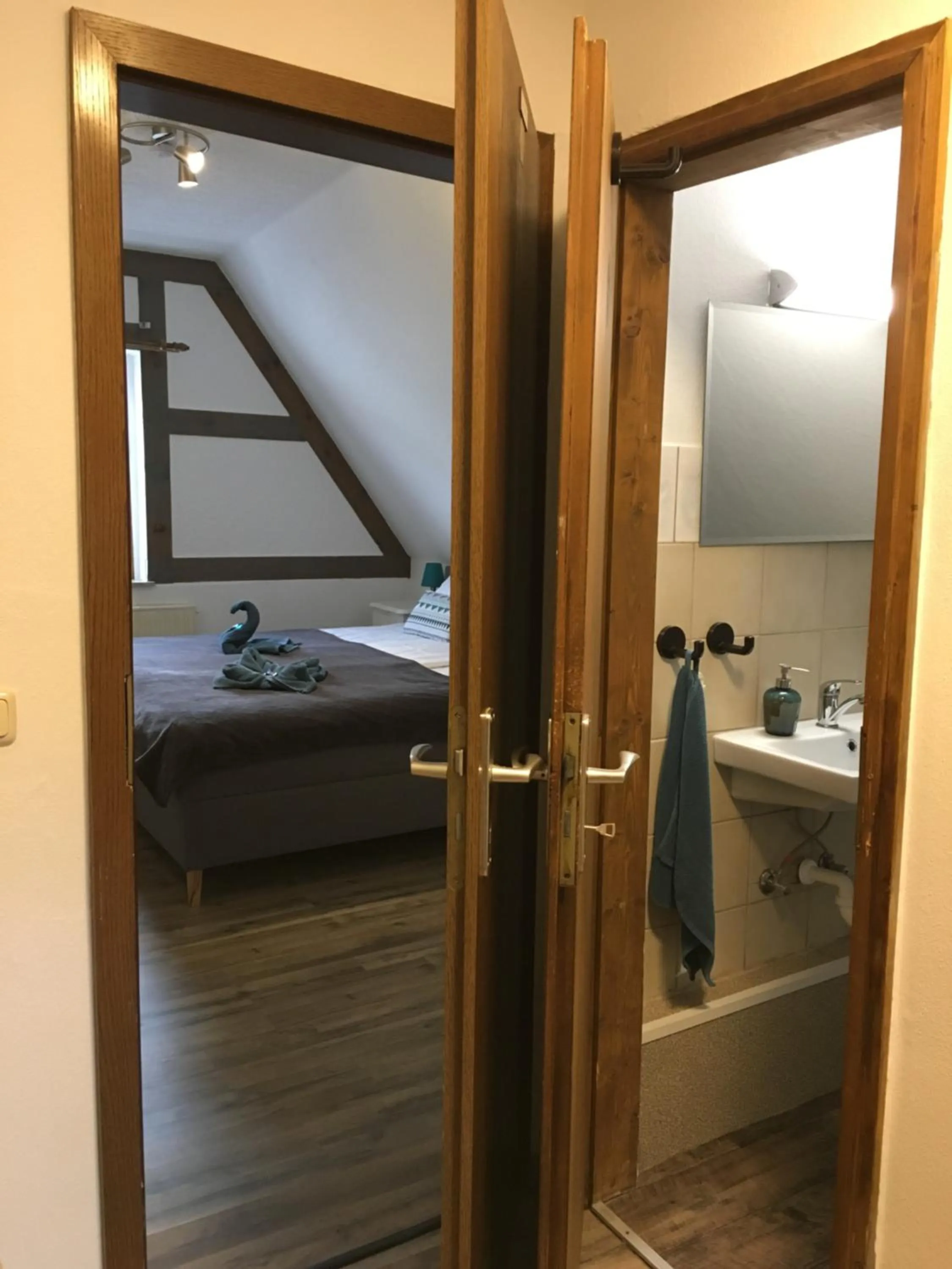 Bed in Pension „das Lädle“