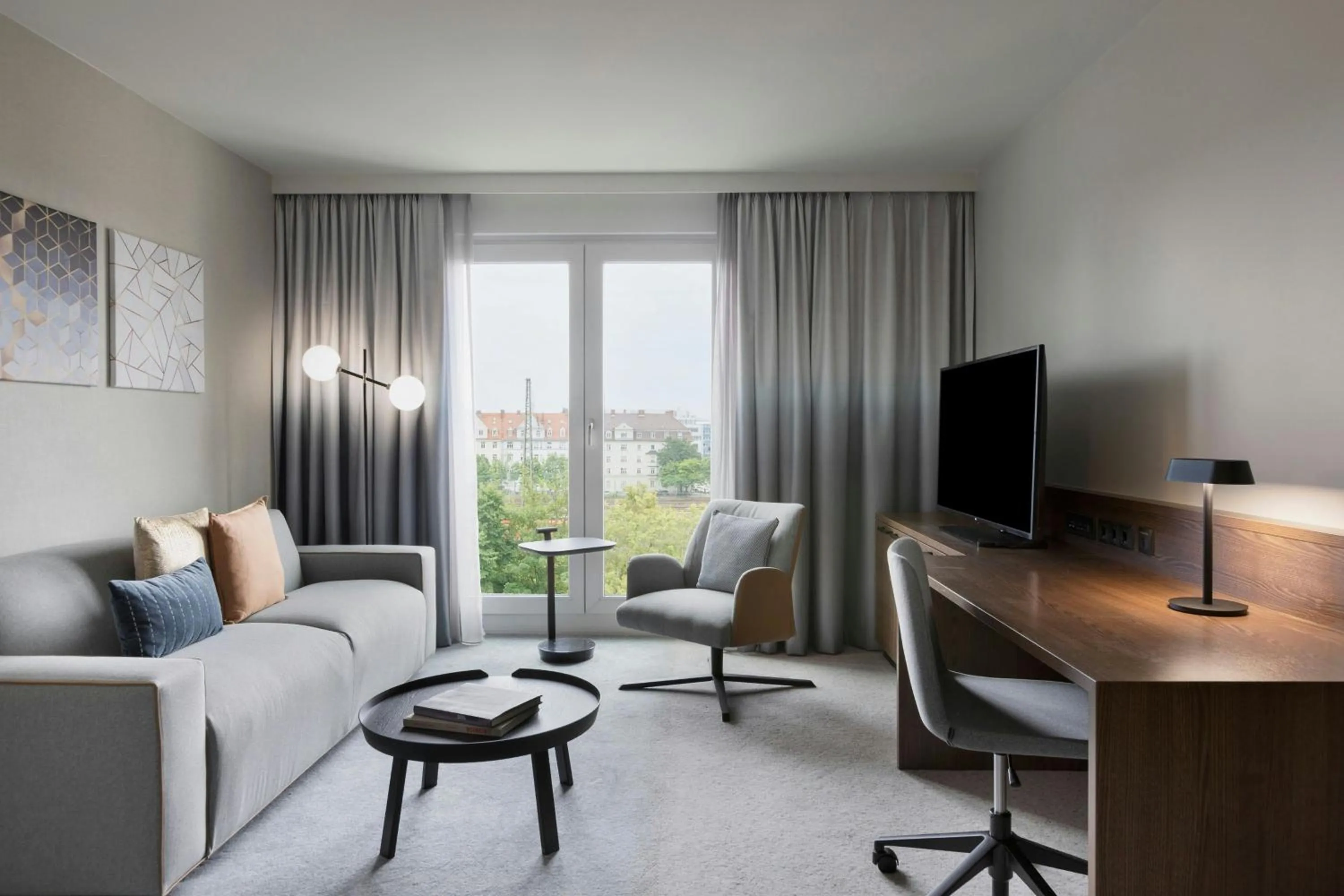 Living room in Courtyard by Marriott Munich City East