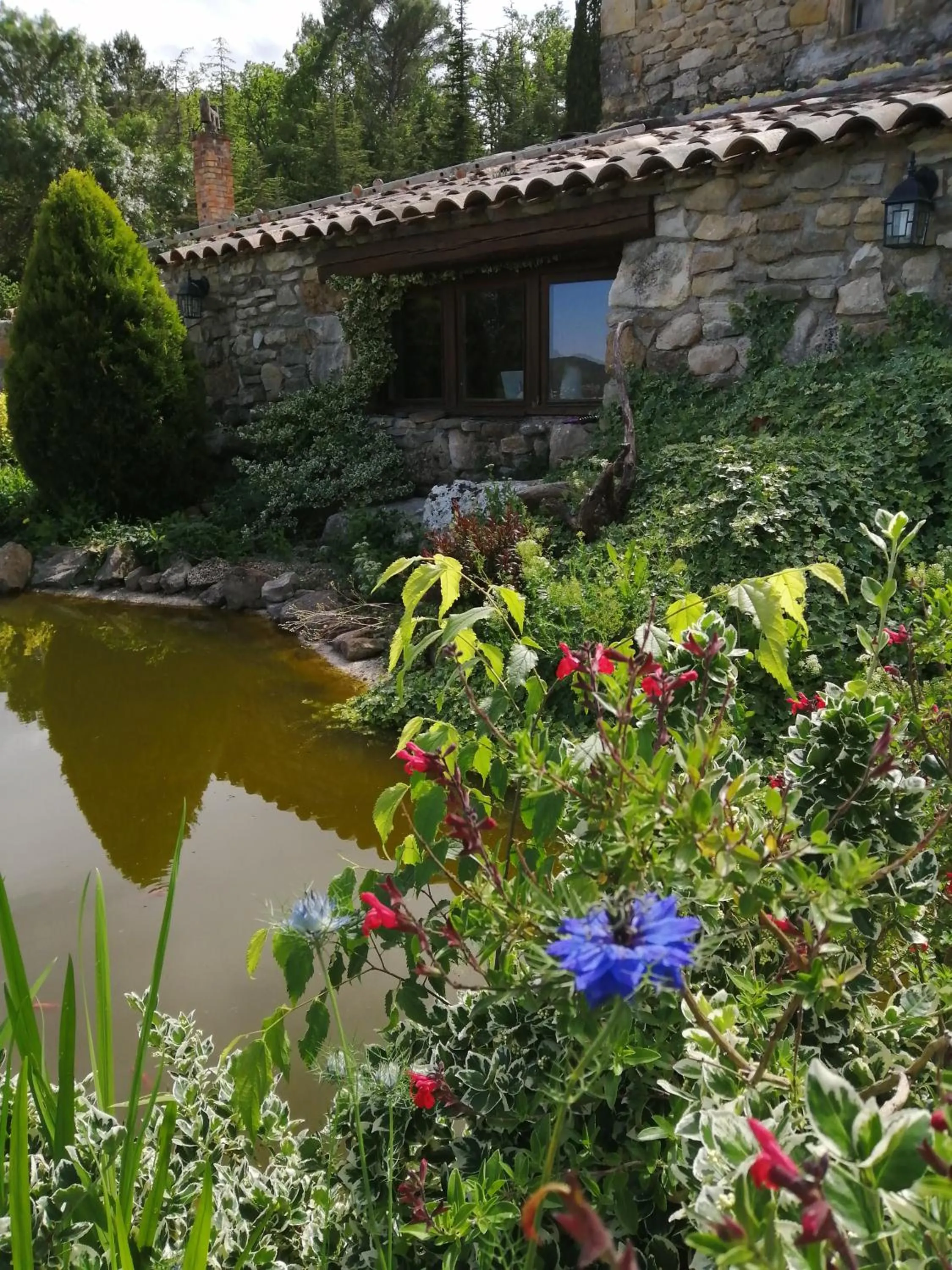 Garden in Suite Médiévale 40m2 chambre d' hôte du Mas Fabrègue