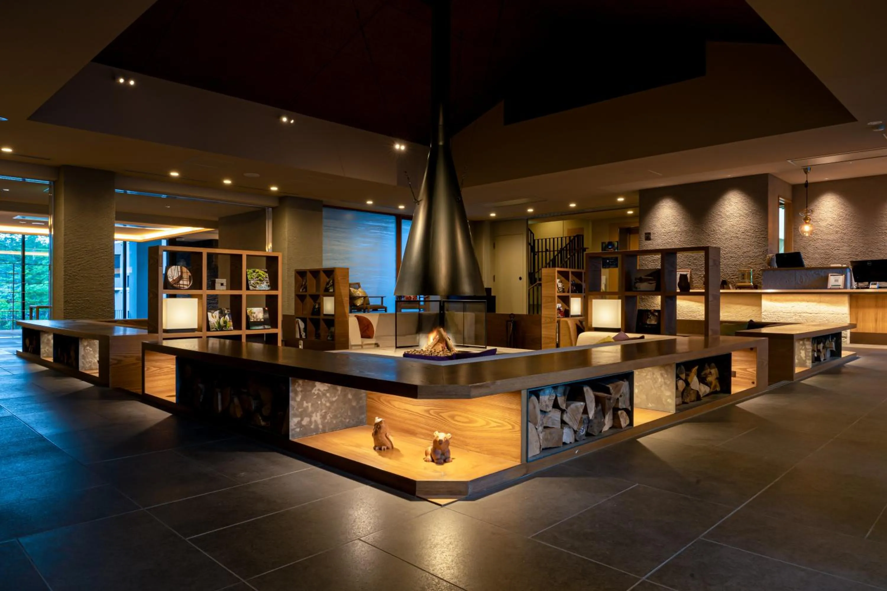 Lobby or reception in Okujozankei Onsen Kasho Gyoen