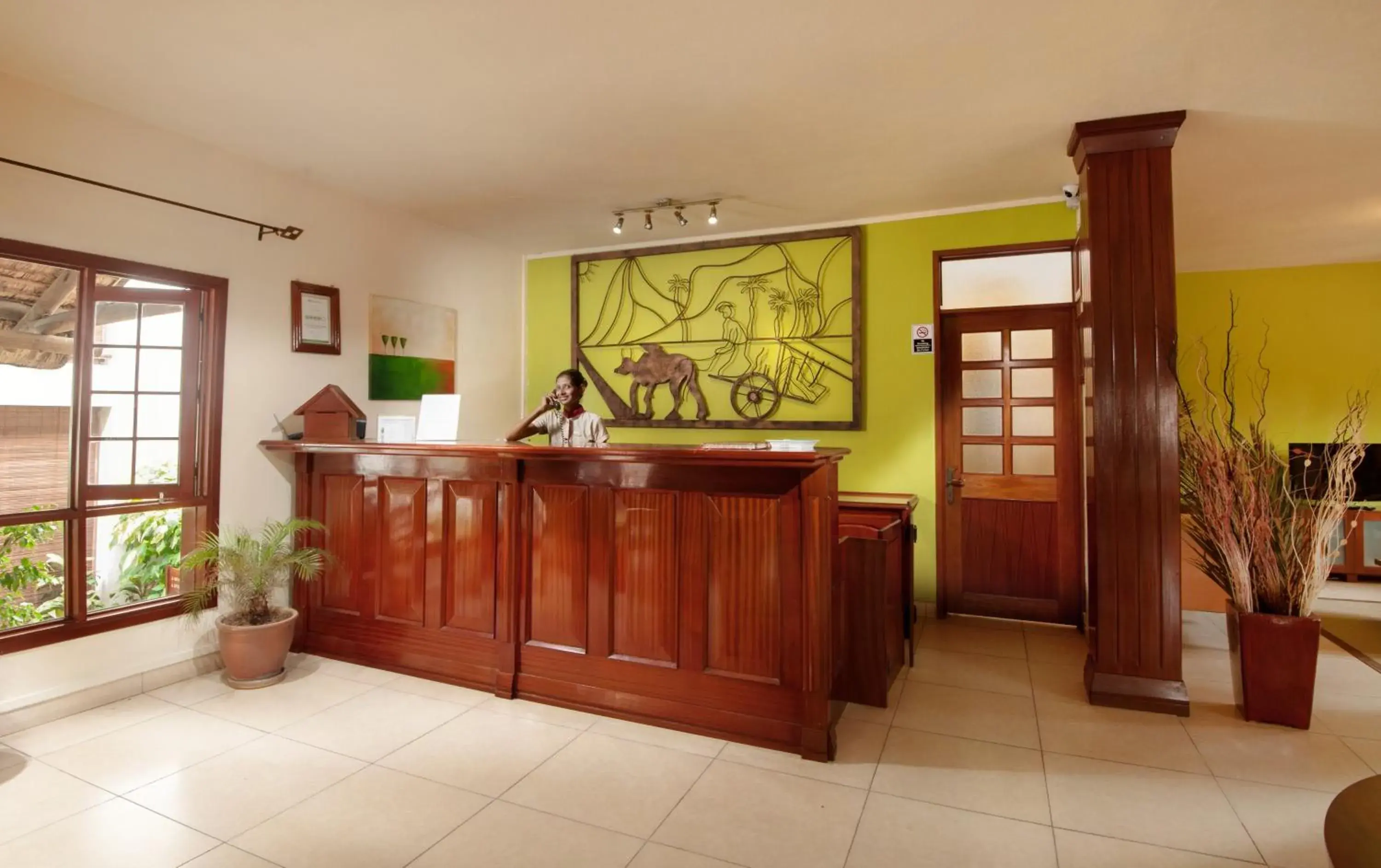 Lobby or reception in Le Palmiste Resort & Spa Lobby or reception in Le Palmiste Resort & Spa