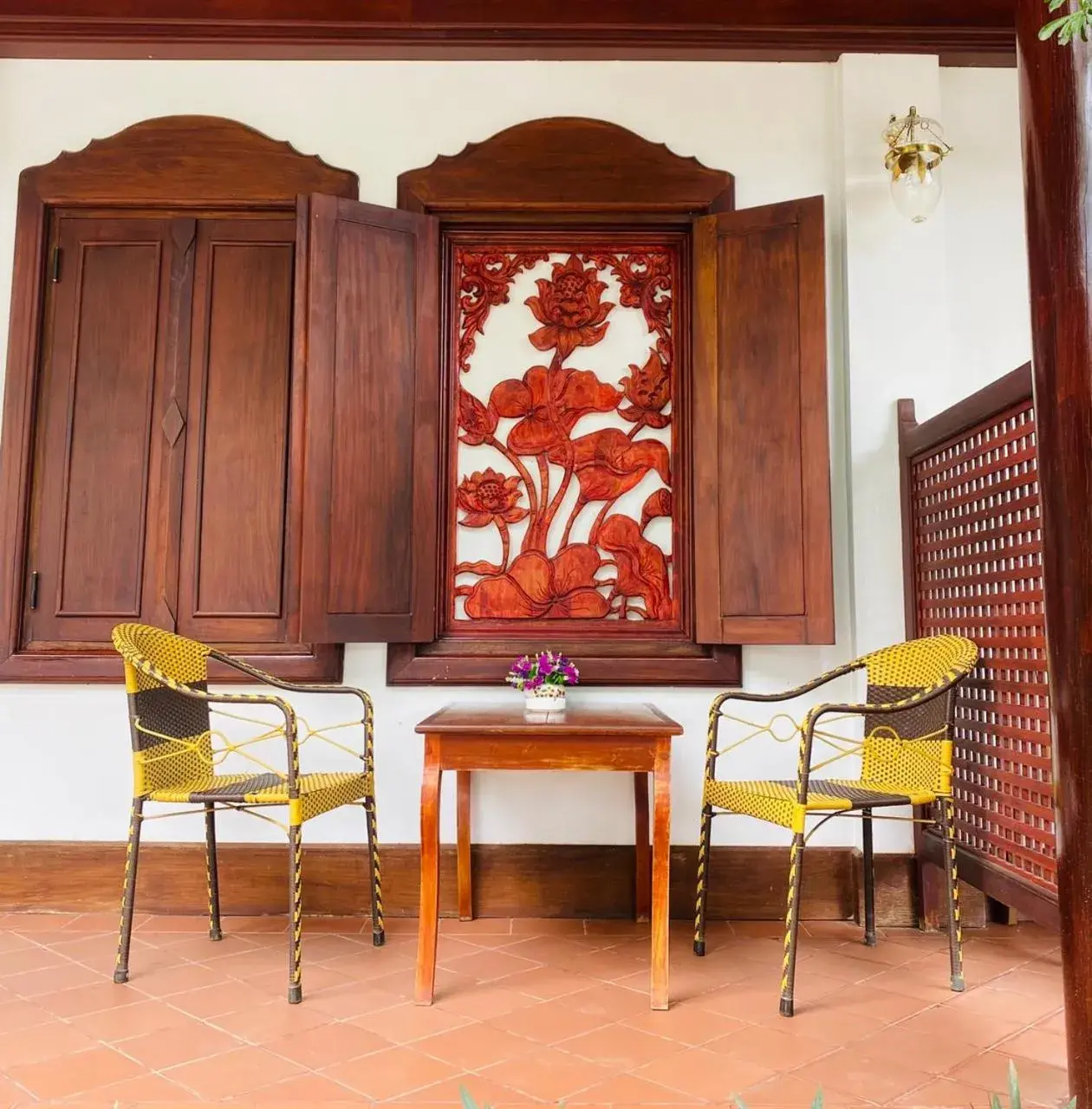 Living room in Luang Prabang Sirikili Villa River View Living room in Luang Prabang Sirikili Villa River View