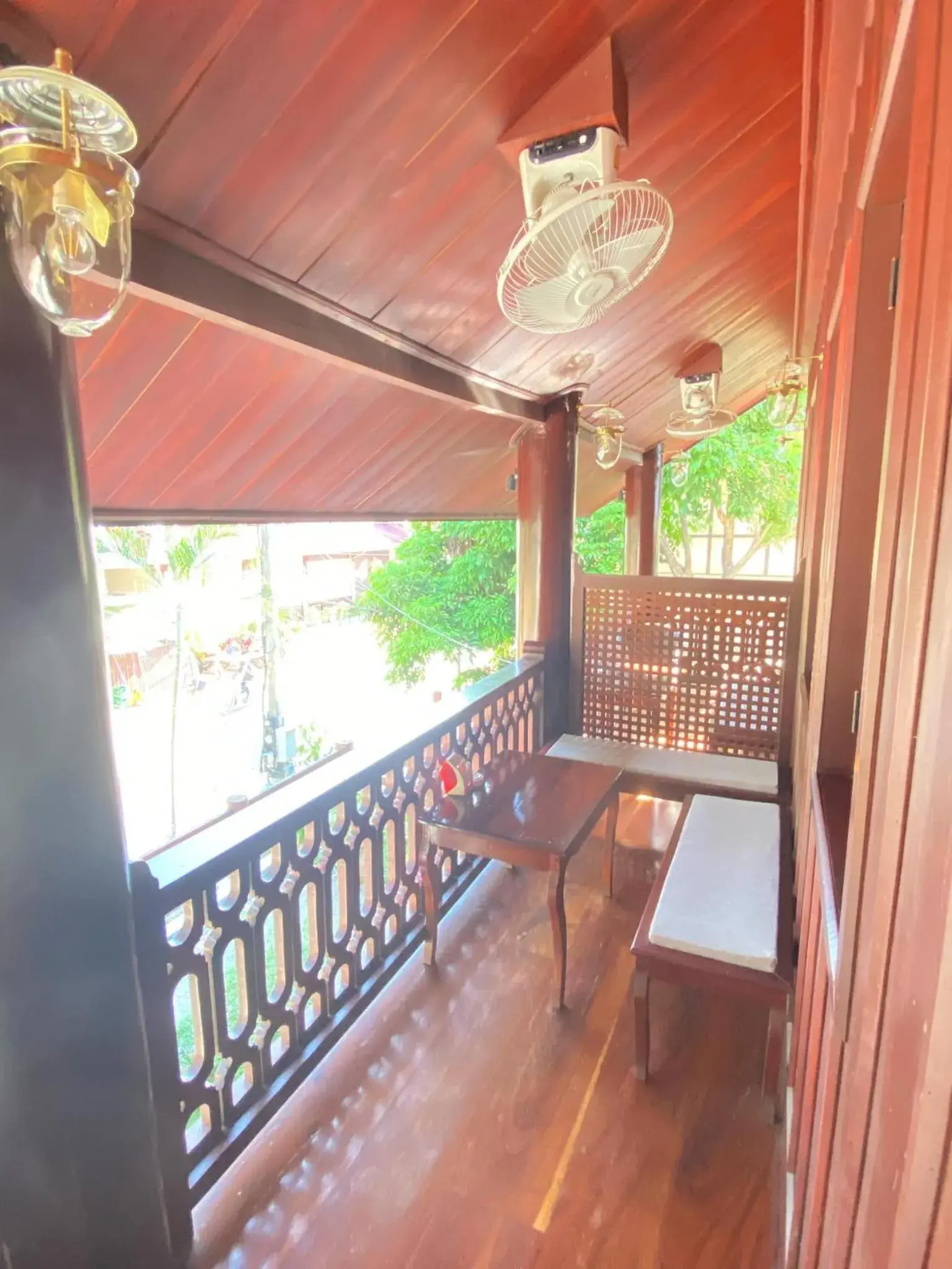 Balcony/Terrace in Luang Prabang Sirikili Villa River View Balcony/Terrace in Luang Prabang Sirikili Villa River View