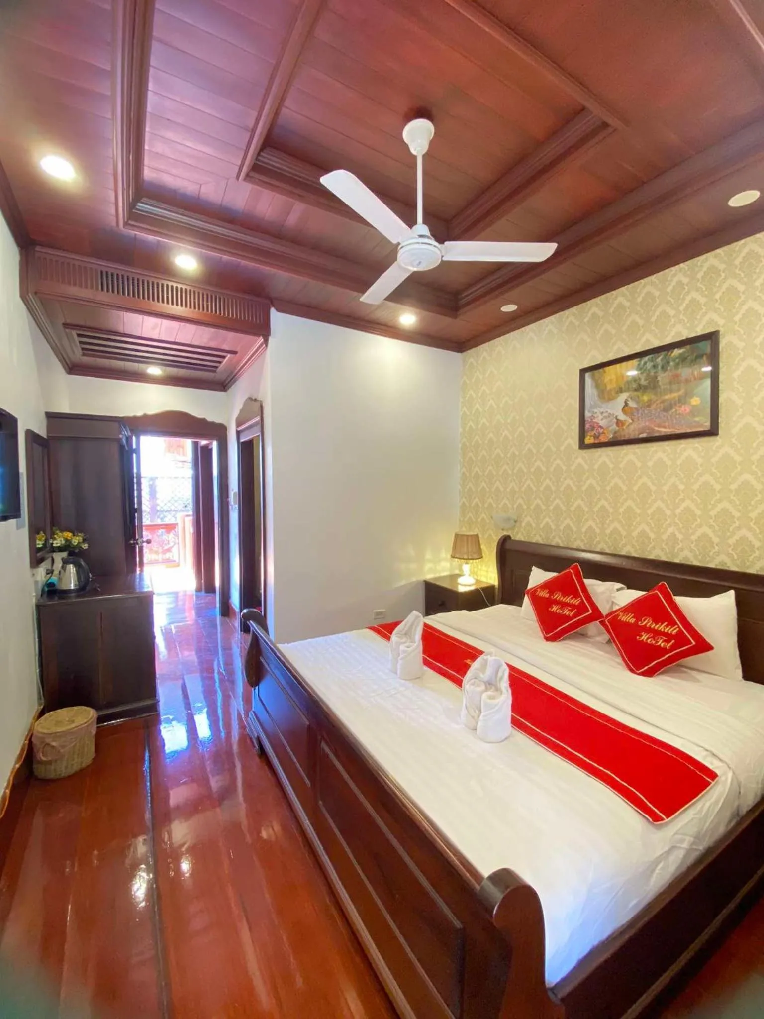 Bedroom, Bed in Luang Prabang Villa Sirikili River View