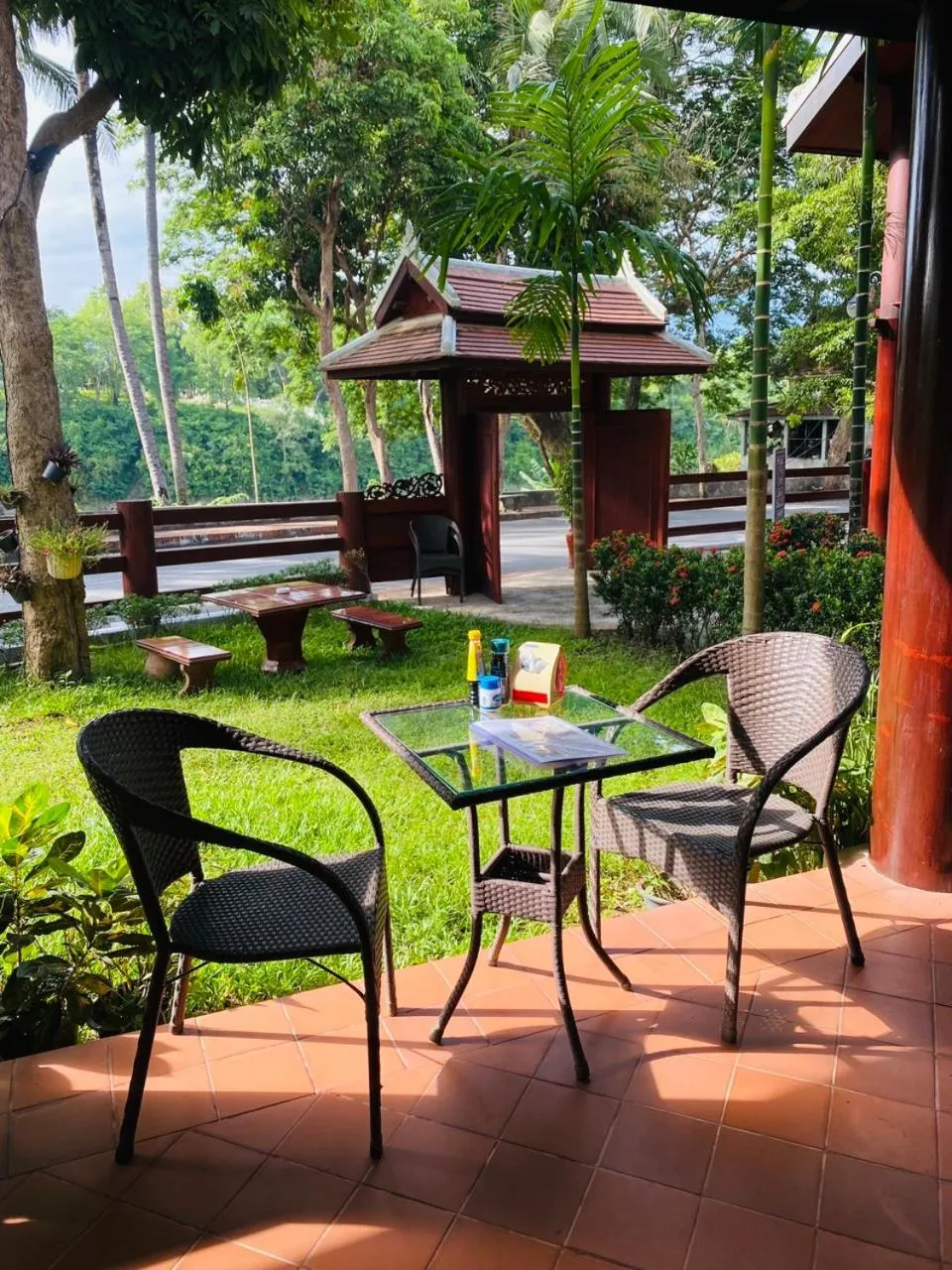 Garden in Luang Prabang Villa Sirikili River View