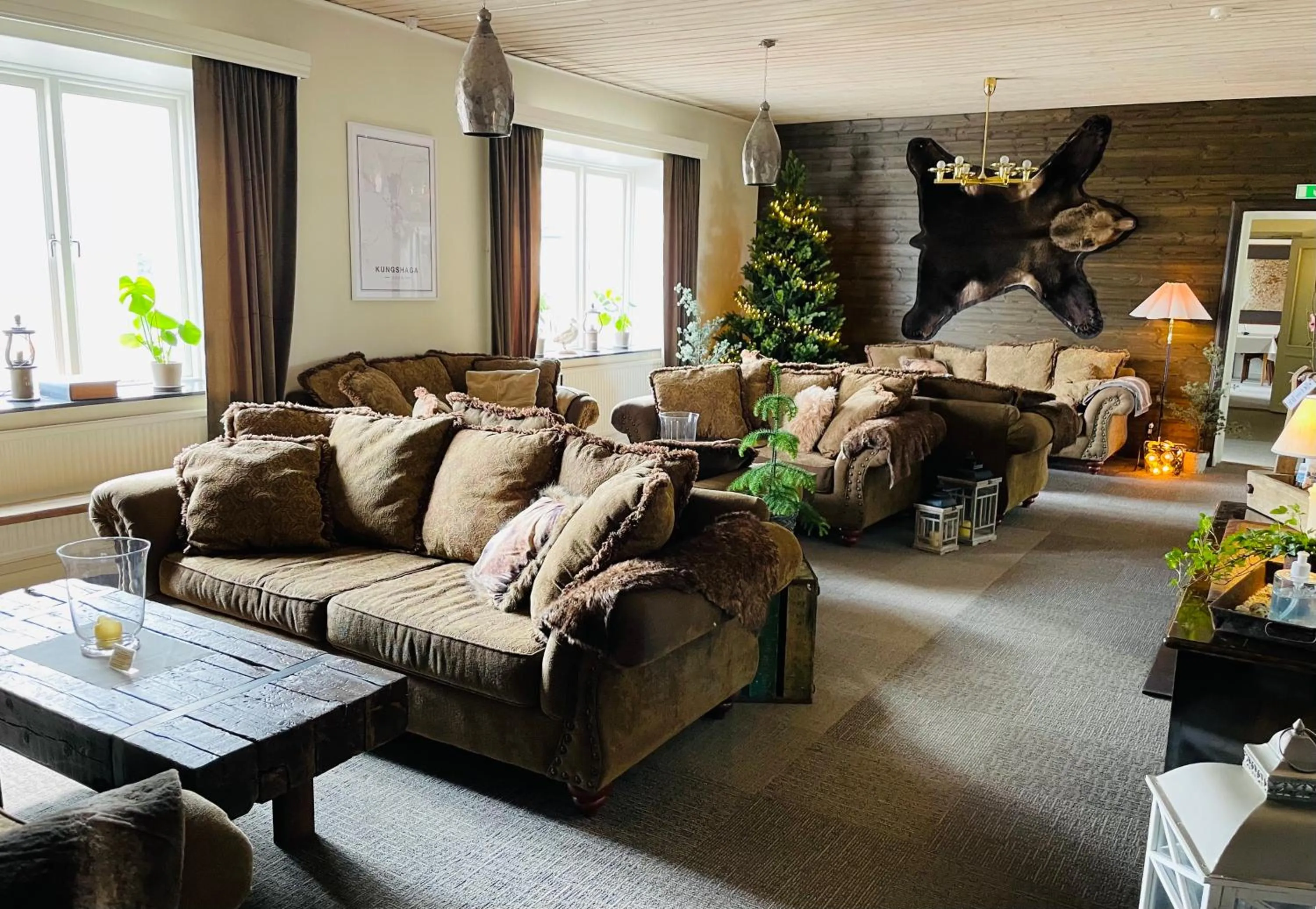 Living room in Kungshaga Hotell