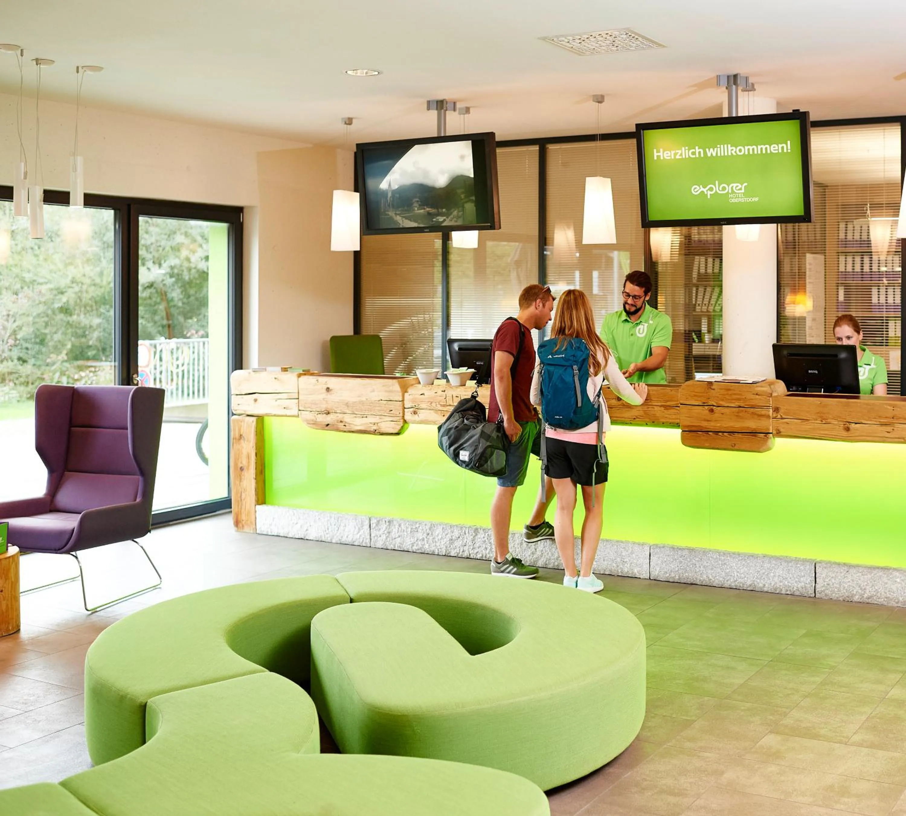 Lobby or reception in Explorer Hotel Montafon