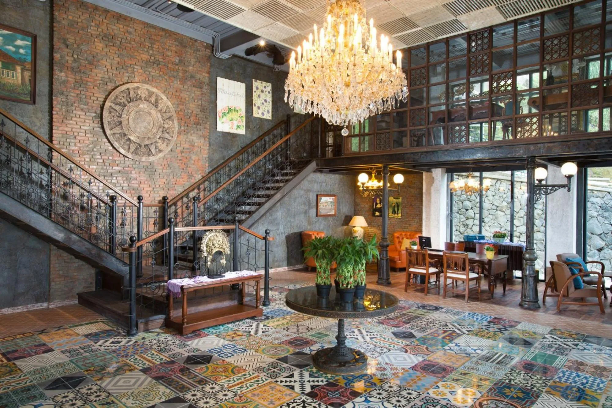 Lobby or reception in Plataran Bromo
