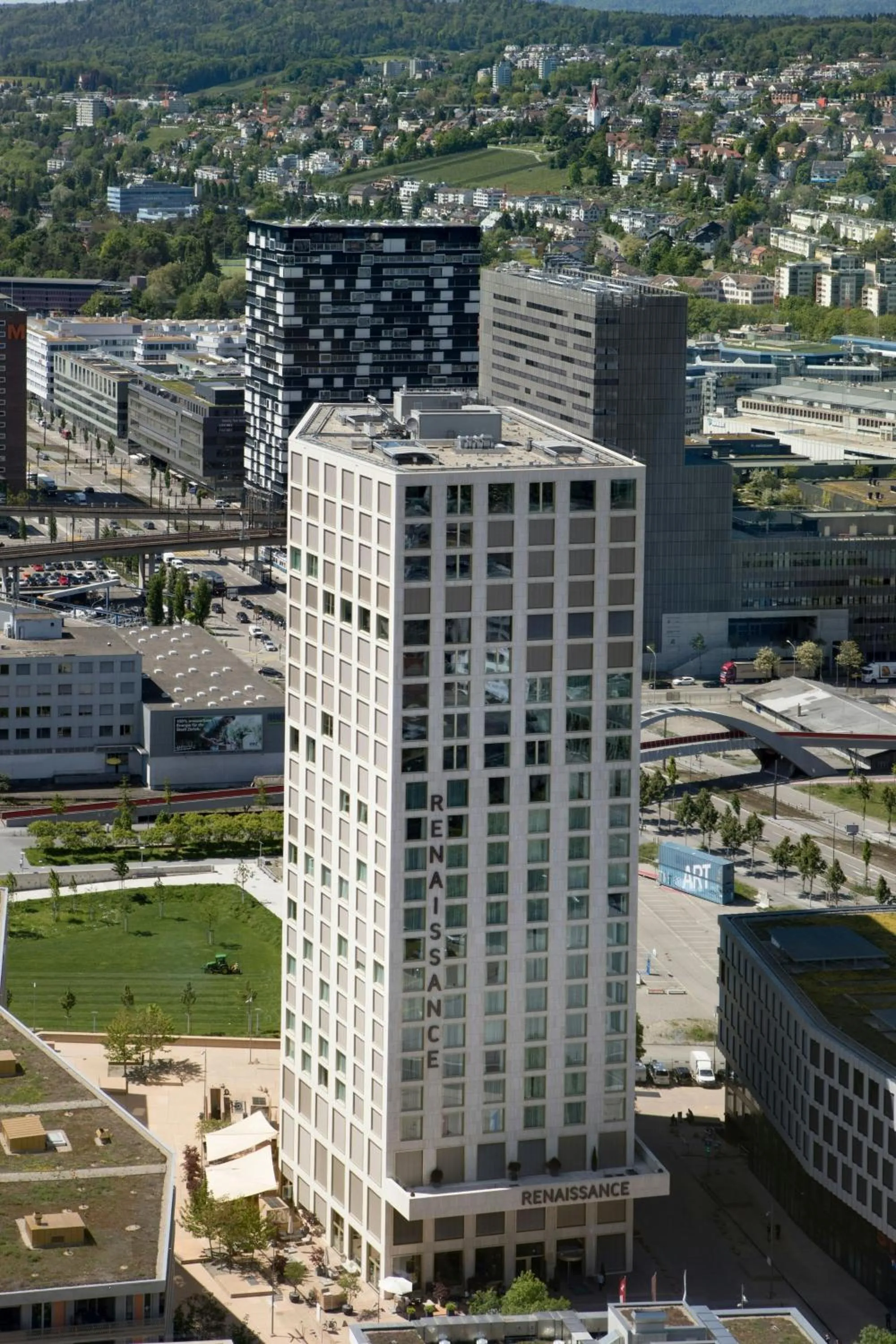 Property building in Renaissance Zurich Tower Hotel