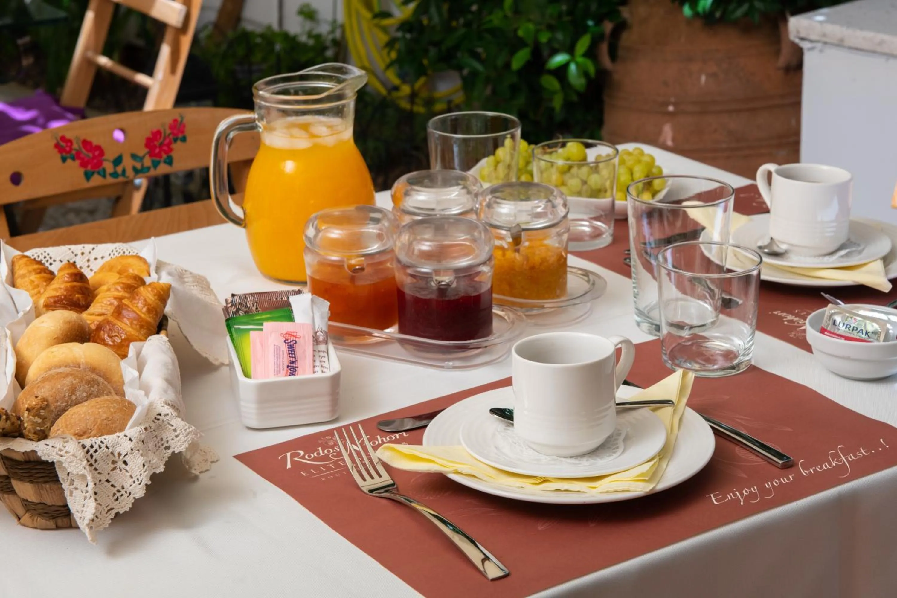 Breakfast in Rodos Niohori Elite Suites Boutique Hotel