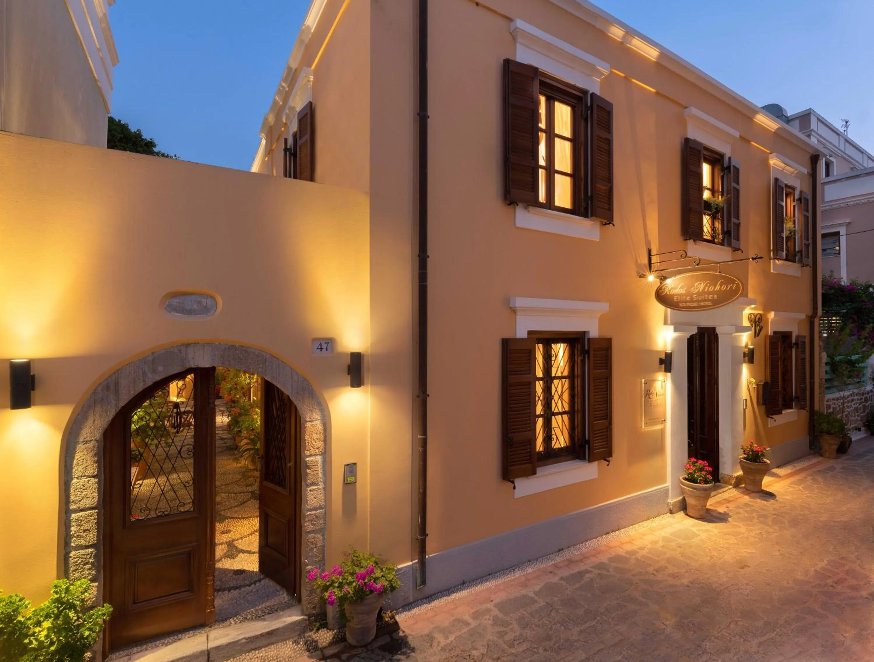 Property building in Rodos Niohori Elite Suites Boutique Hotel
