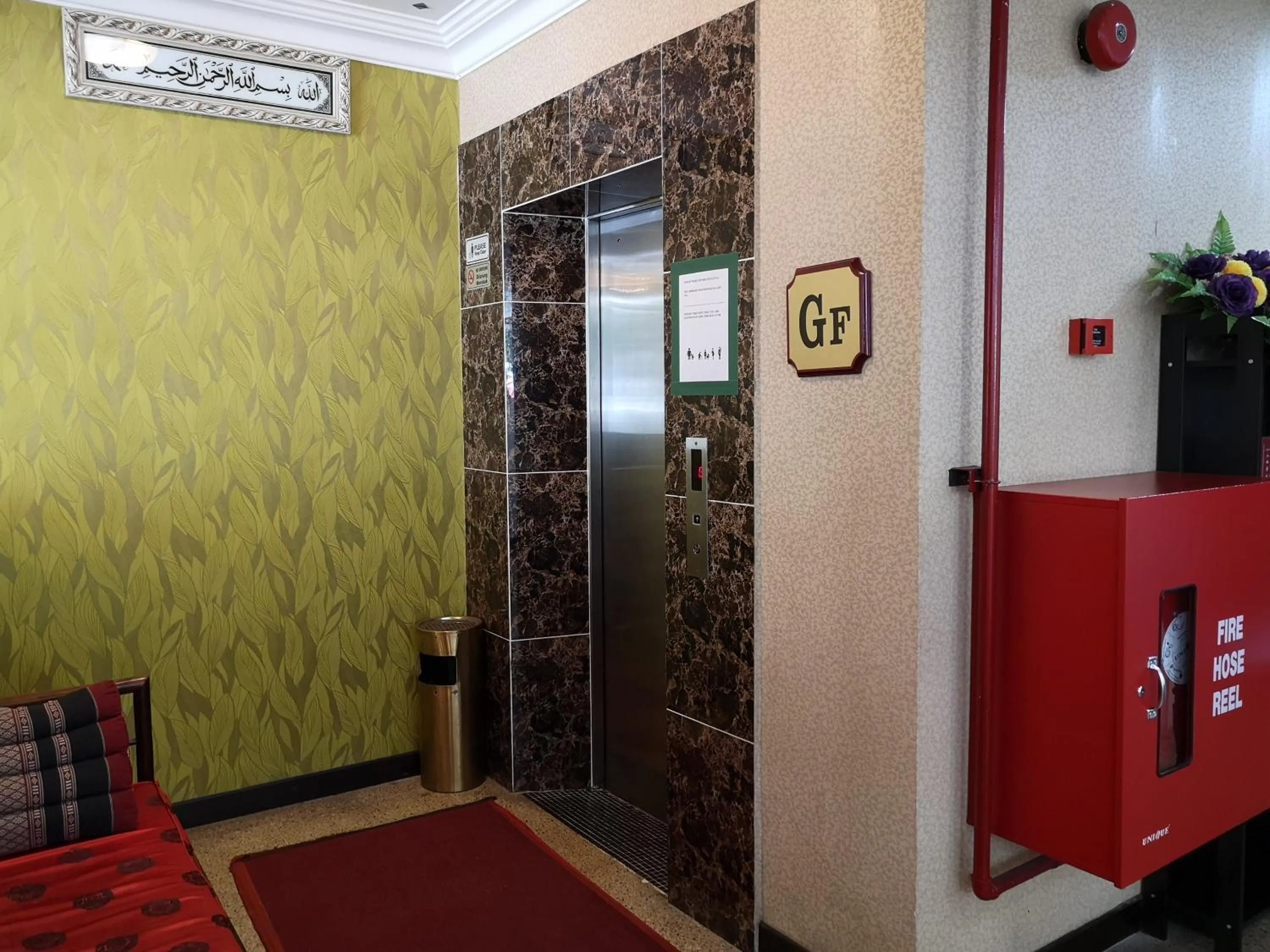elevator in Hotel Grand Palace Ampang