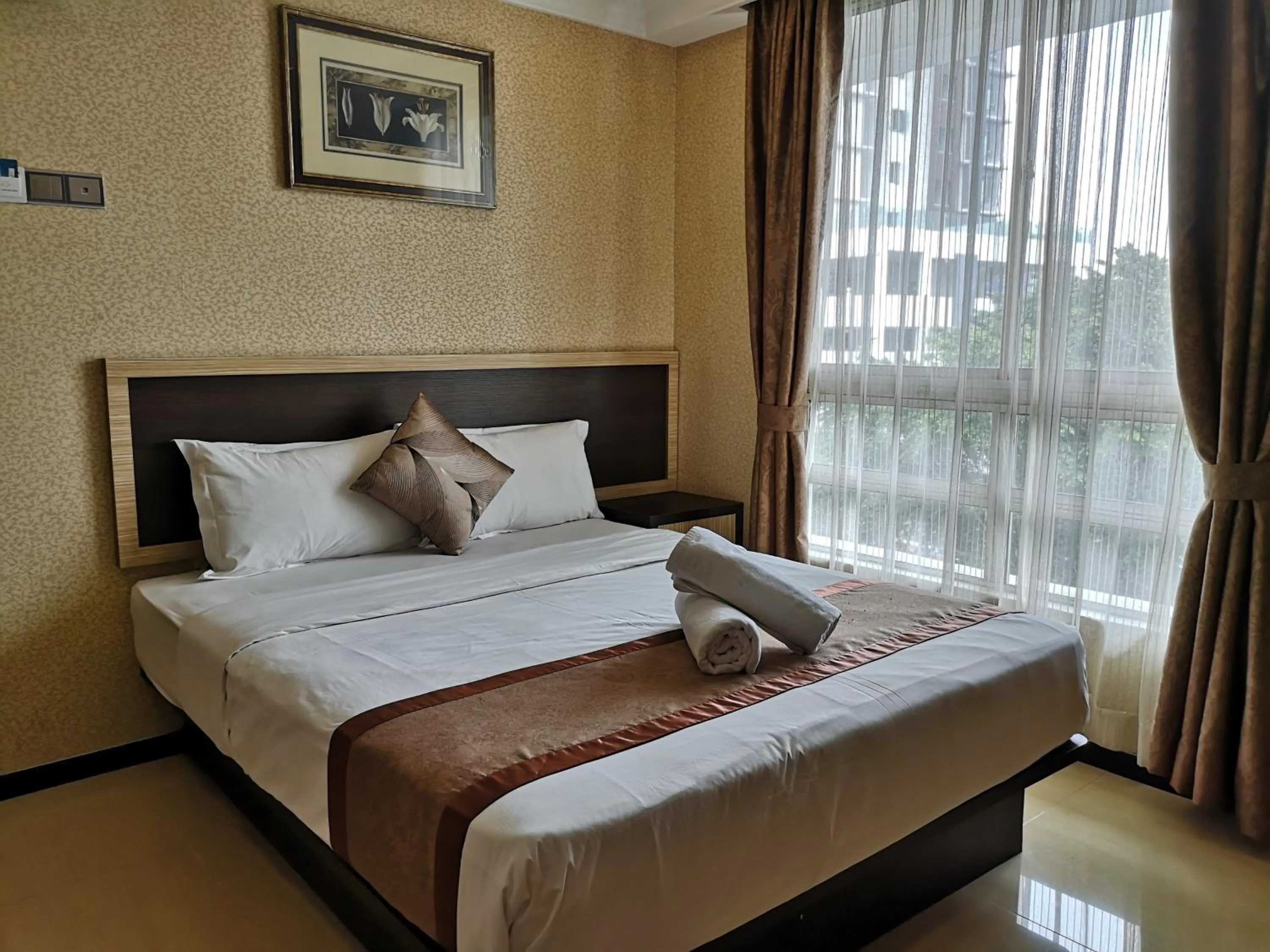 Bed in Hotel Grand Palace Ampang