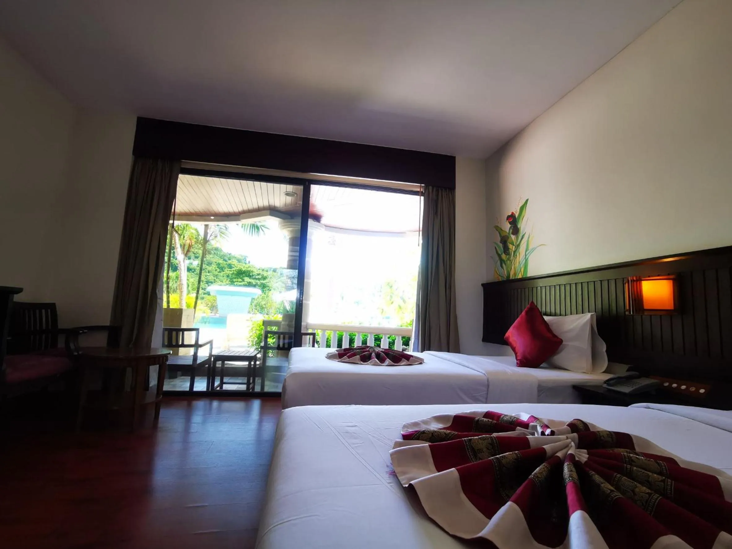 Bed in Phi Phi Island Cabana Hotel