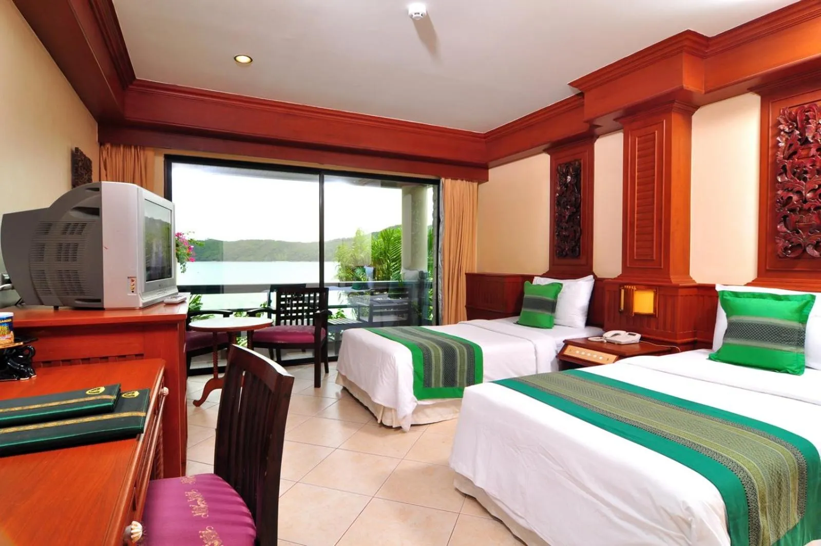 Bed in Phi Phi Island Cabana Hotel