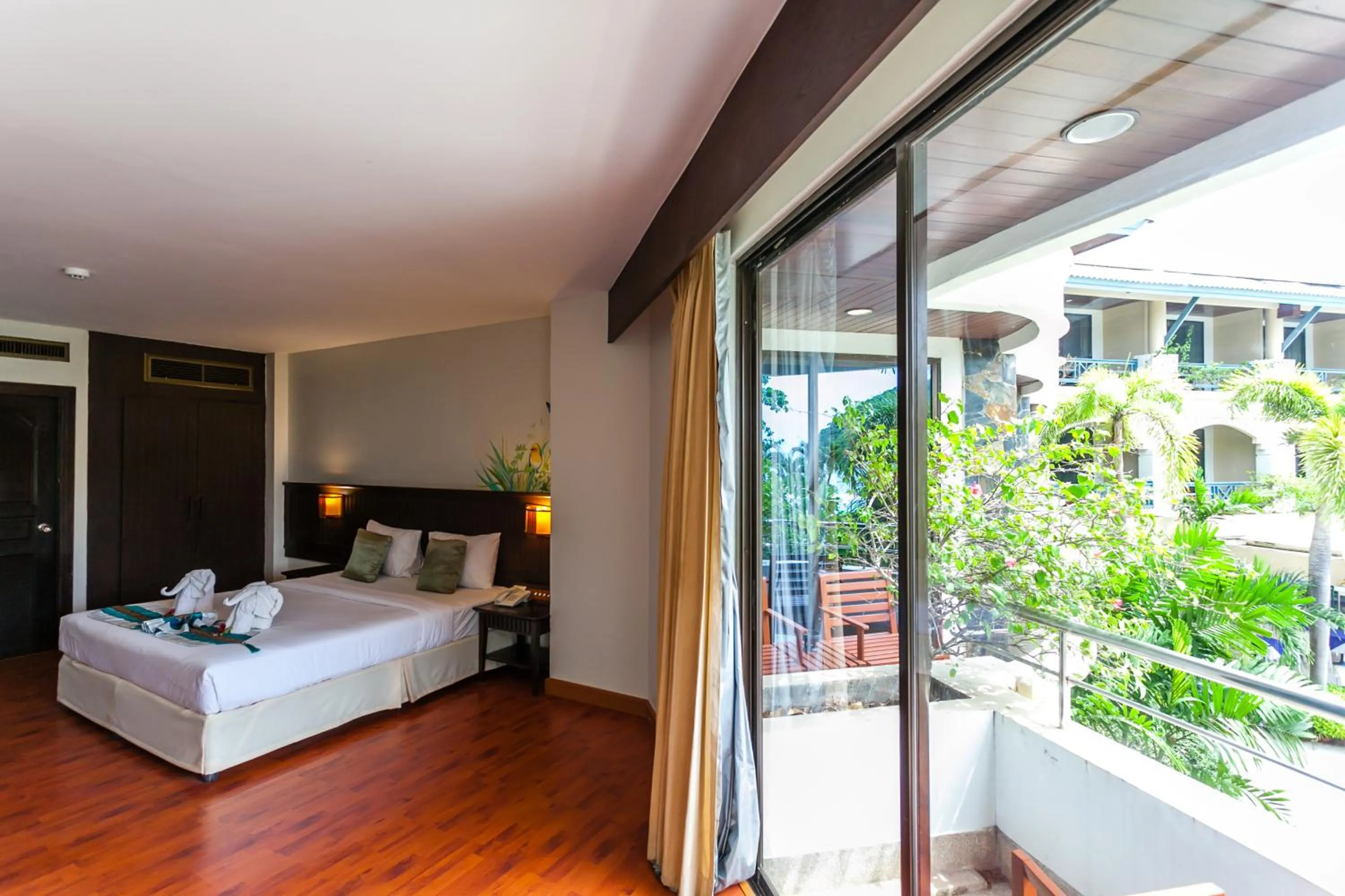 Bed in Phi Phi Island Cabana Hotel