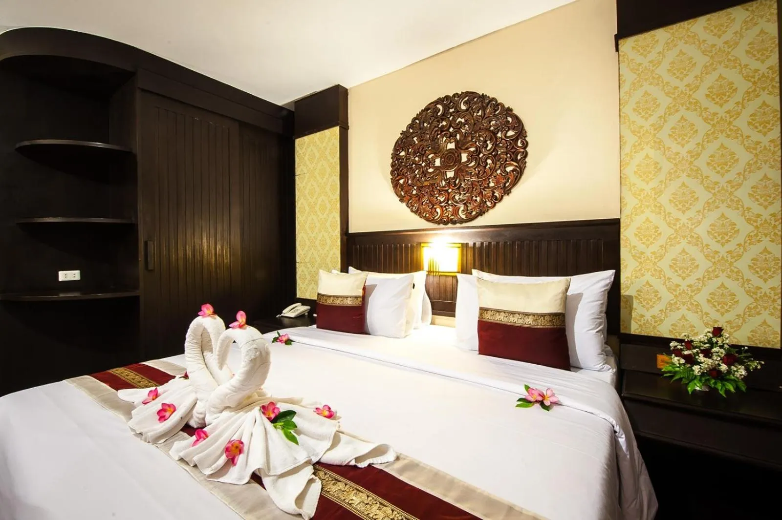 Bed in Phi Phi Island Cabana Hotel