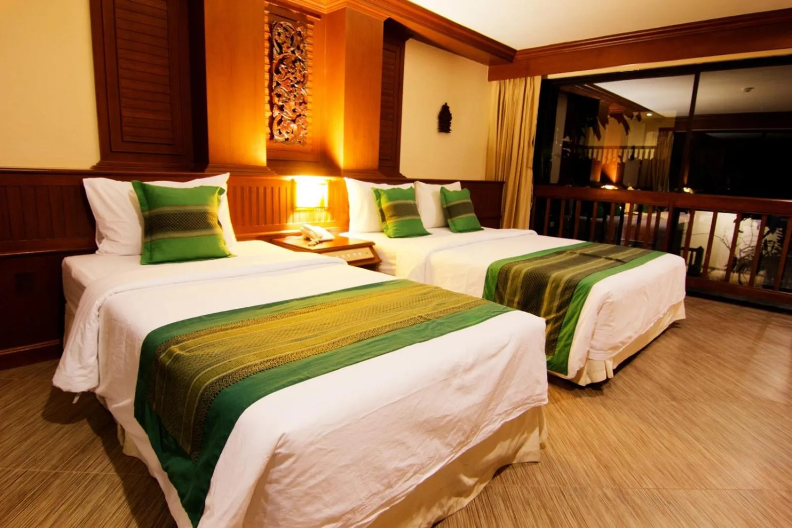 Bed in Phi Phi Island Cabana Hotel