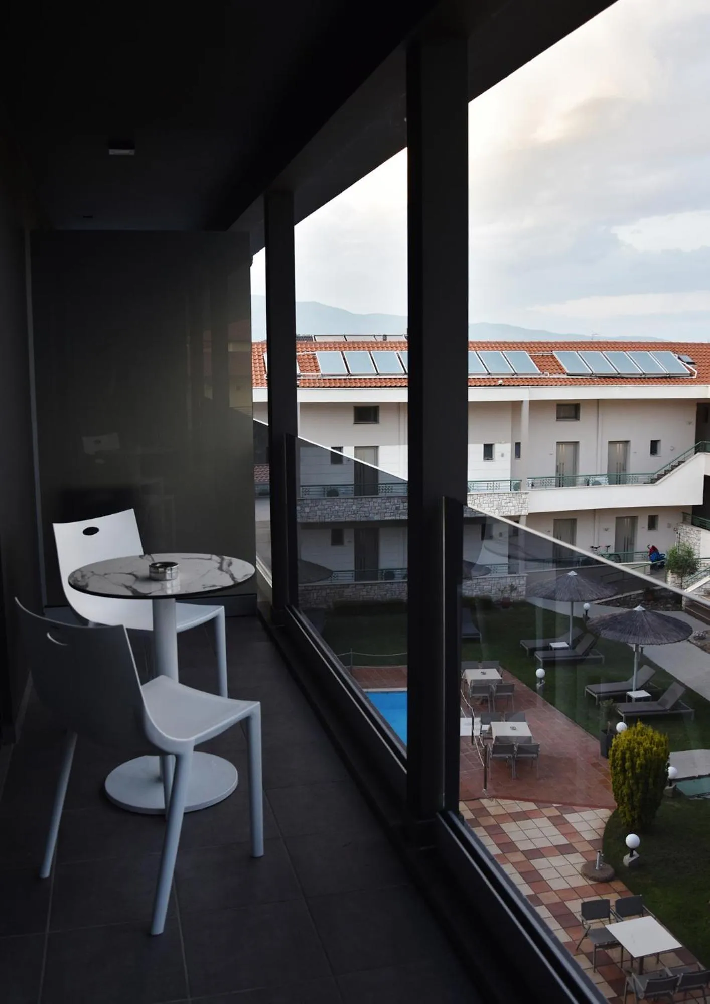 Pool view in Alexander Inn