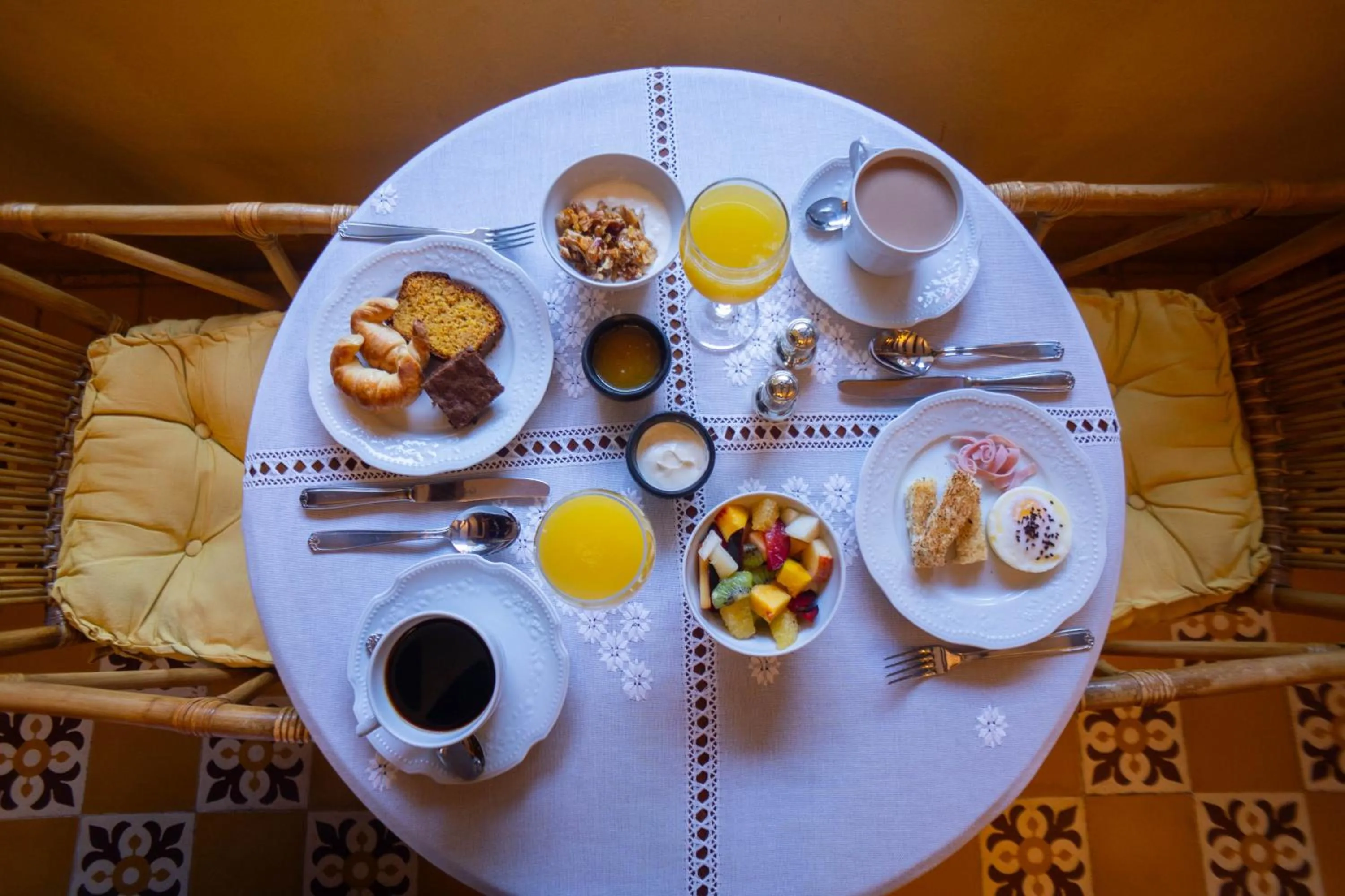 Buffet breakfast in Villa Vicuña Cafayate Boutique Hotel