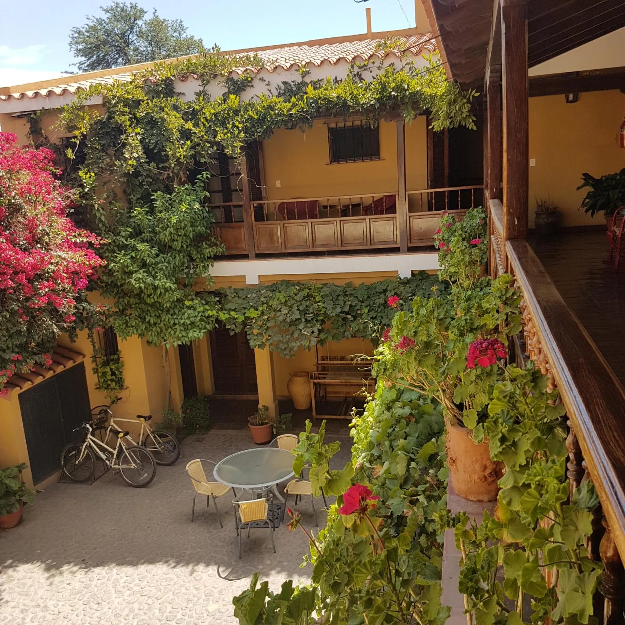 Patio in Villa Vicuña Cafayate Boutique Hotel
