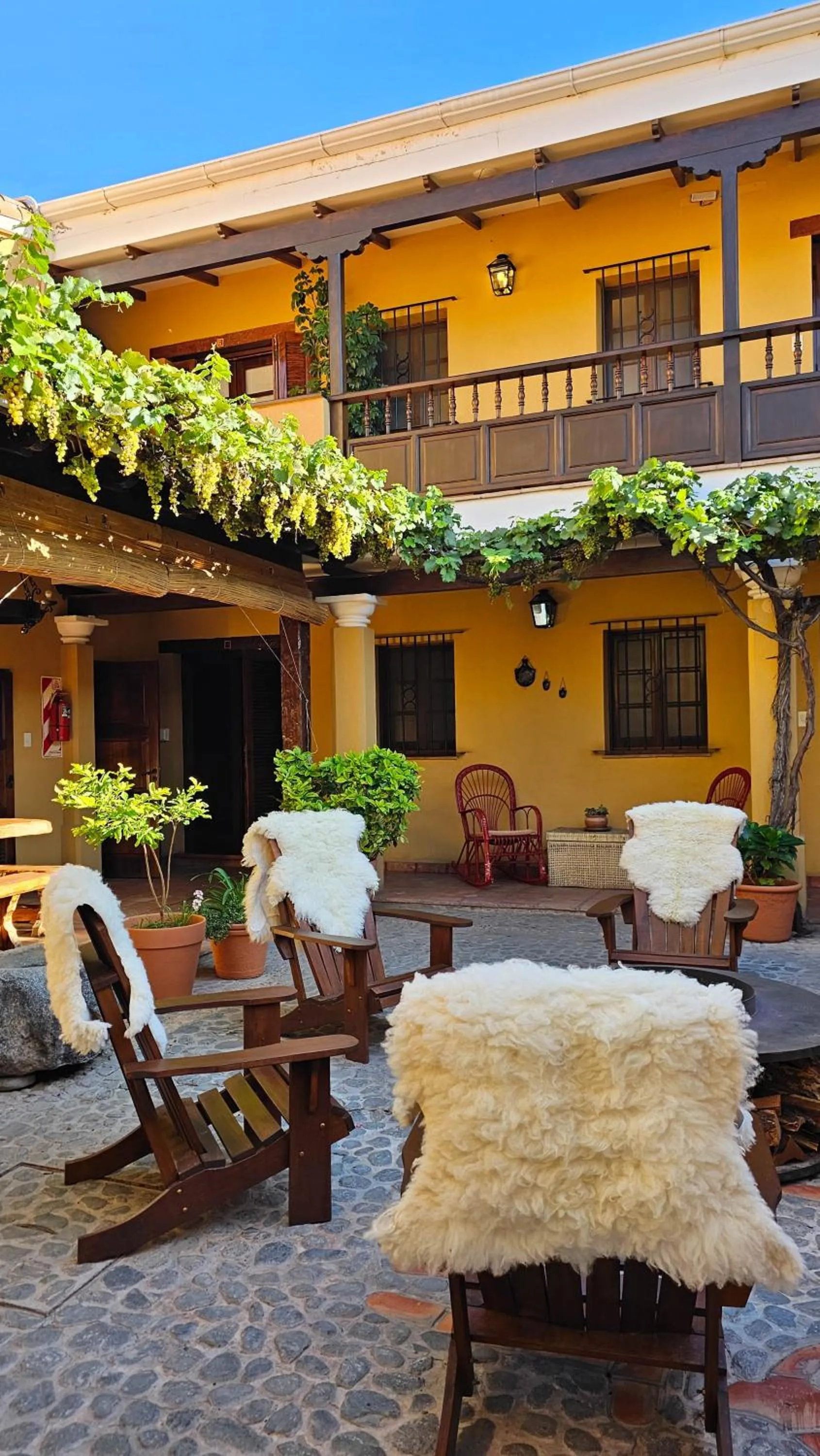 Patio in Villa Vicuña Cafayate Boutique Hotel