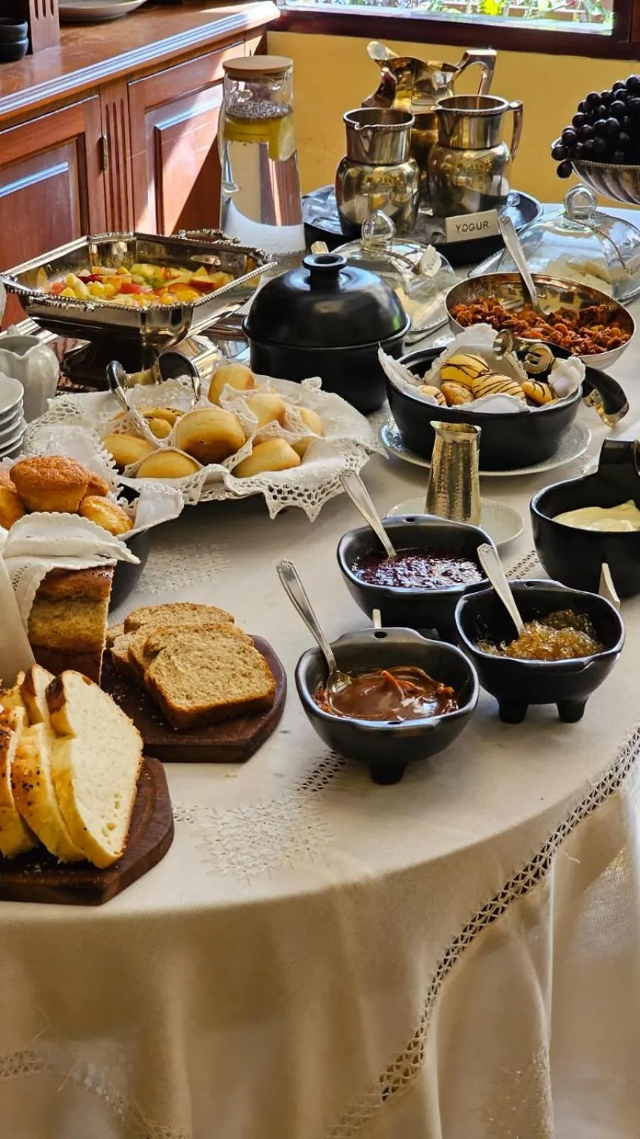 Buffet breakfast in Villa Vicuña Cafayate Boutique Hotel