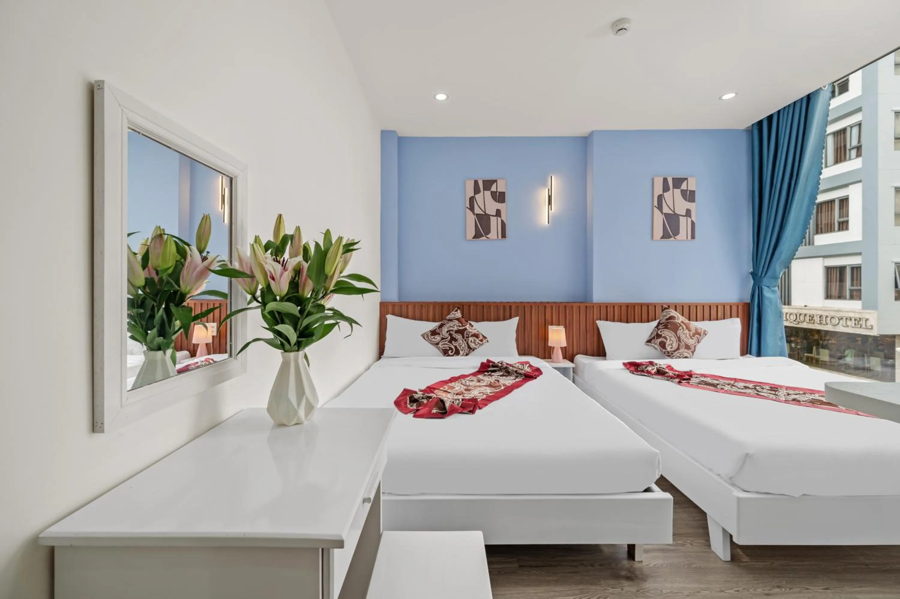 Bed in Bao Chau Hotel