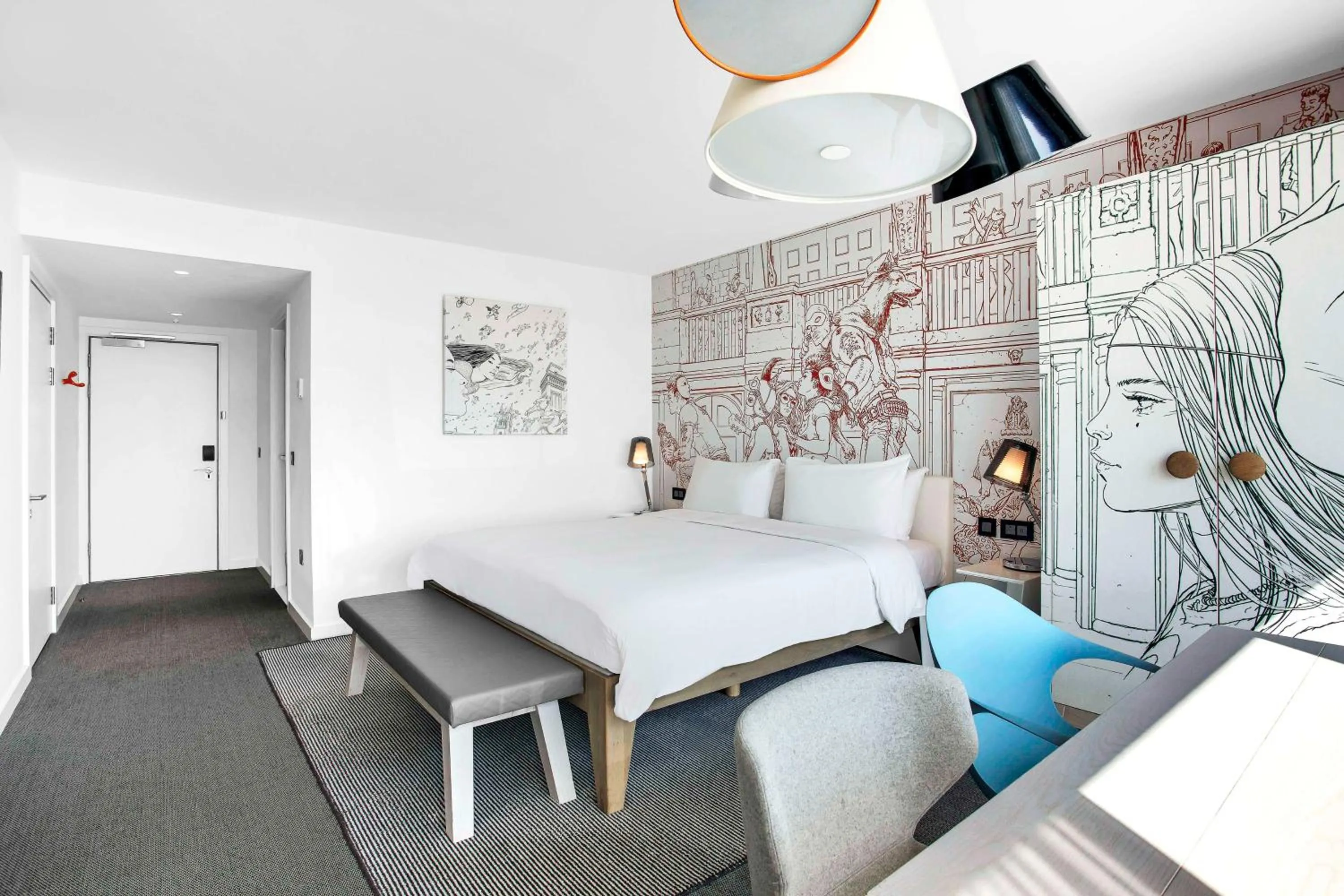 Bedroom, Bed in Radisson RED Hotel, Glasgow